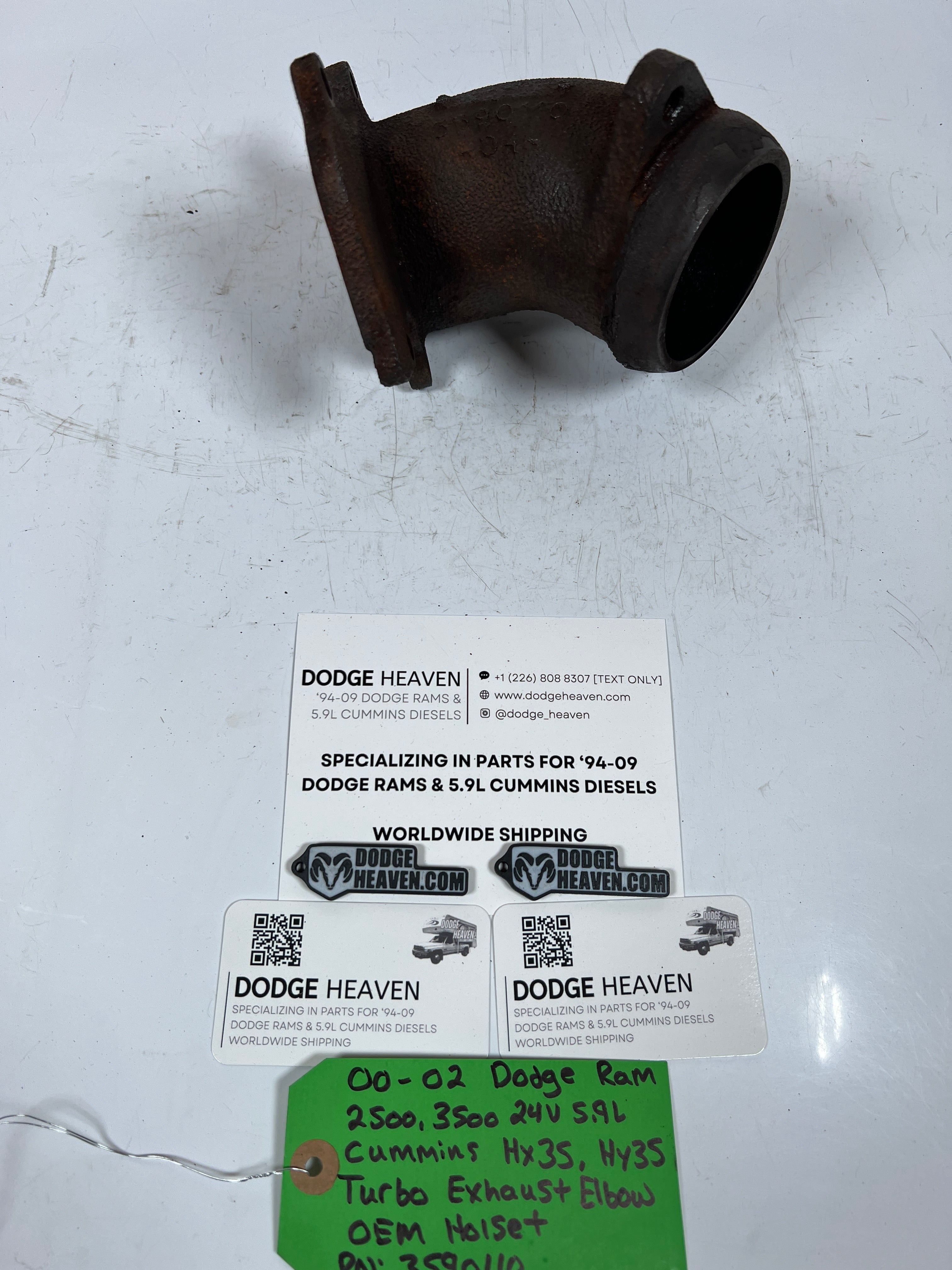 2000-2002 Dodge Ram 24V 5.9L Cummins Turbo Exhaust Elbow HX35 HY35