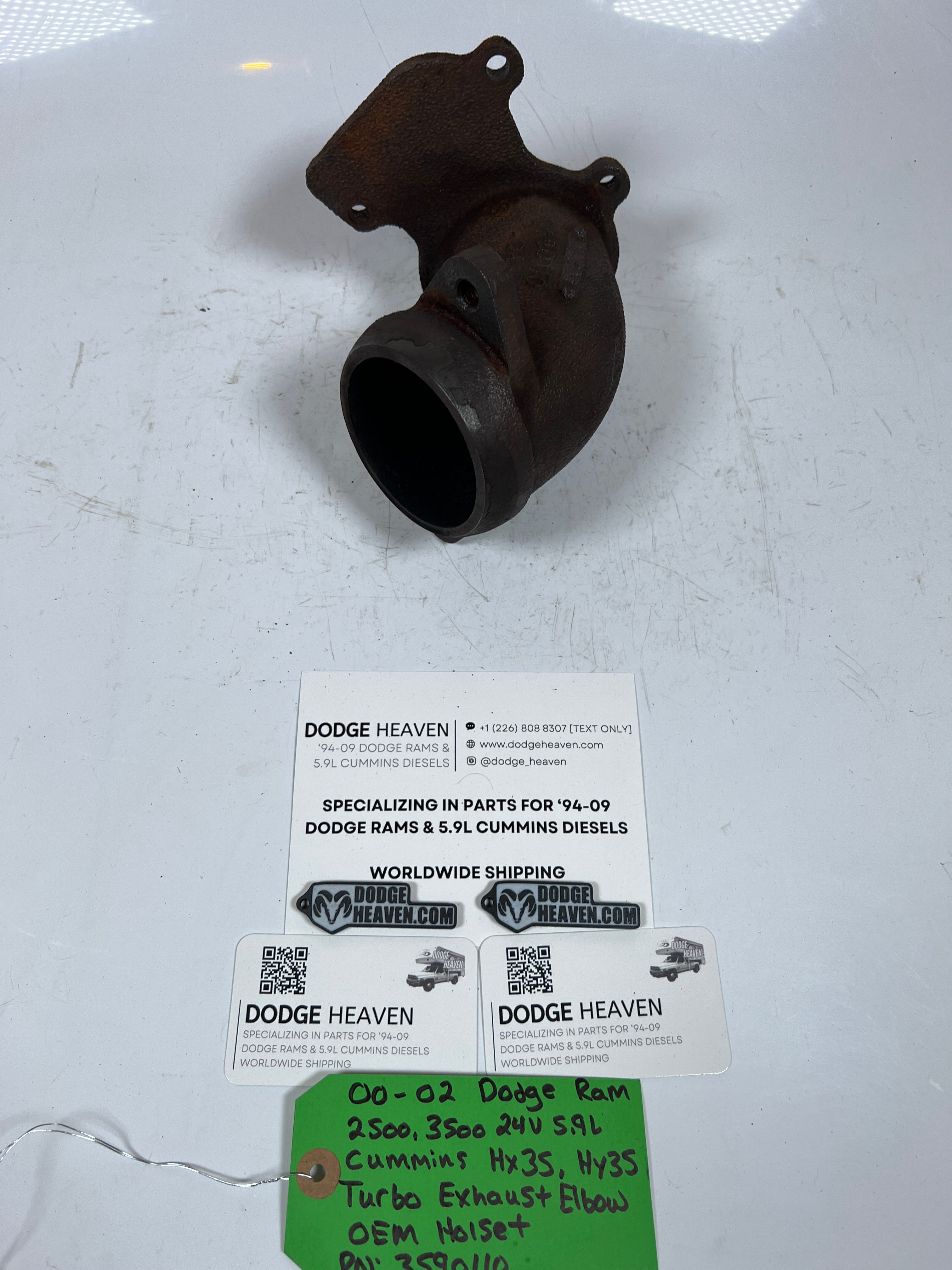 2000-2002 Dodge Ram 24V 5.9L Cummins Turbo Exhaust Elbow HX35 HY35
