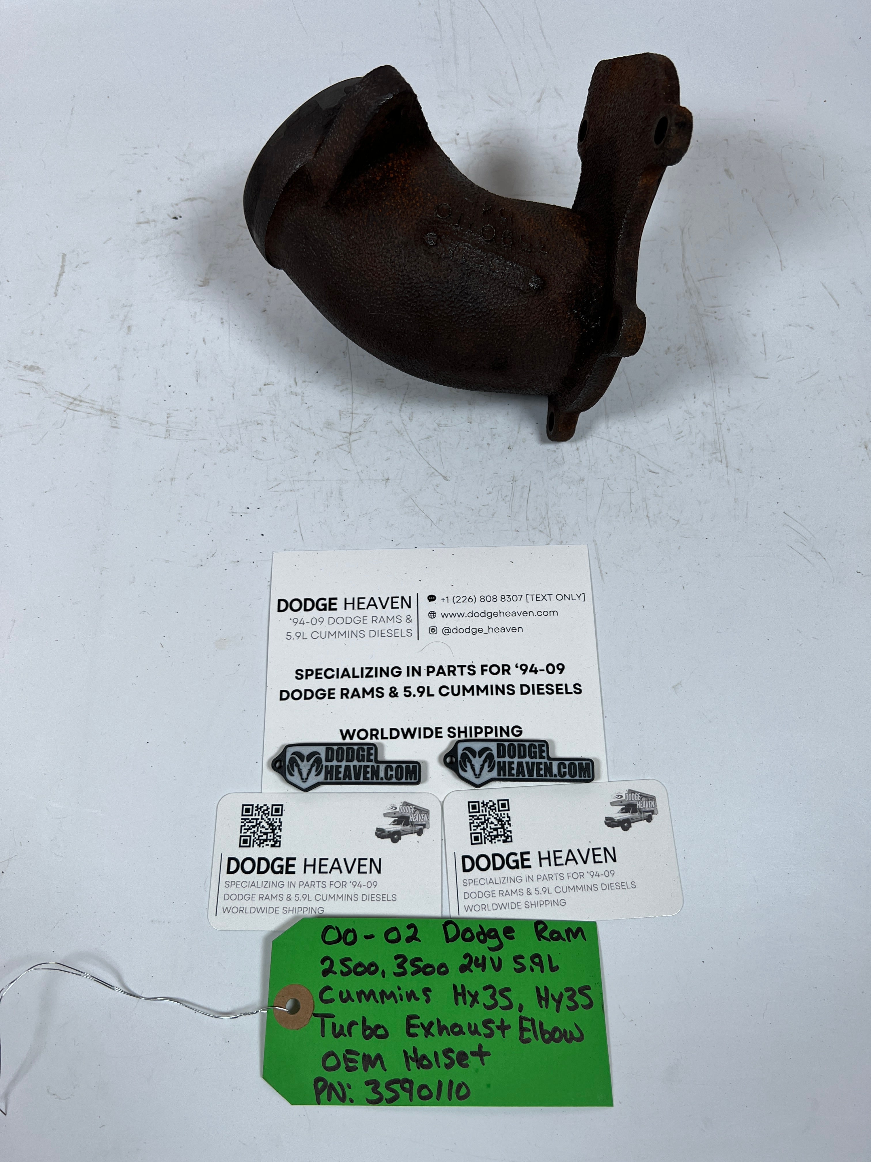 2000-2002 Dodge Ram 24V 5.9L Cummins Turbo Exhaust Elbow HX35 HY35