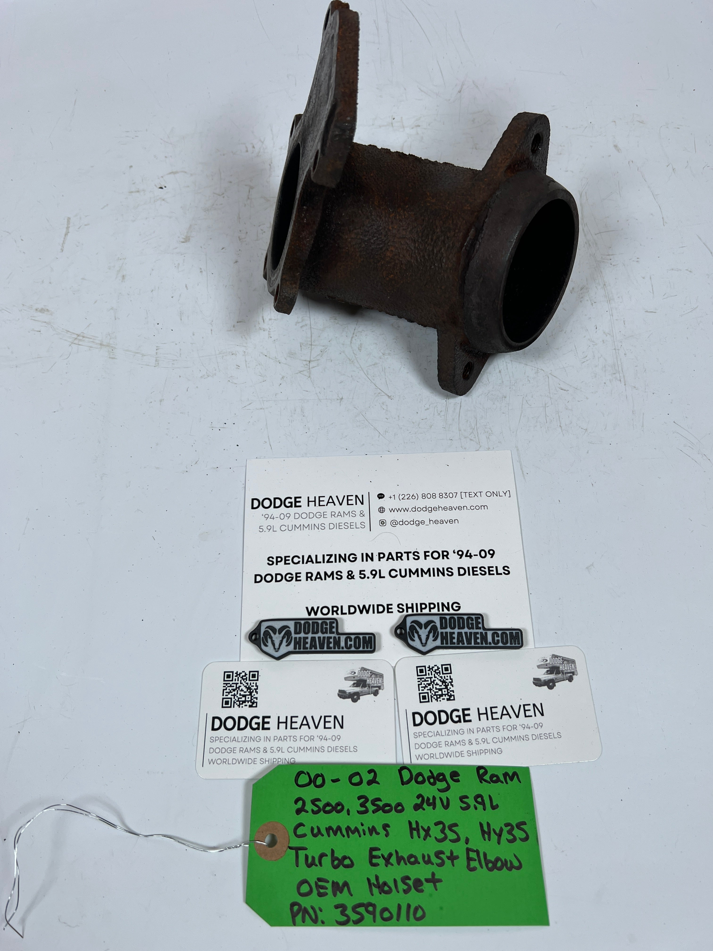 2000-2002 Dodge Ram 24V 5.9L Cummins Turbo Exhaust Elbow HX35 HY35