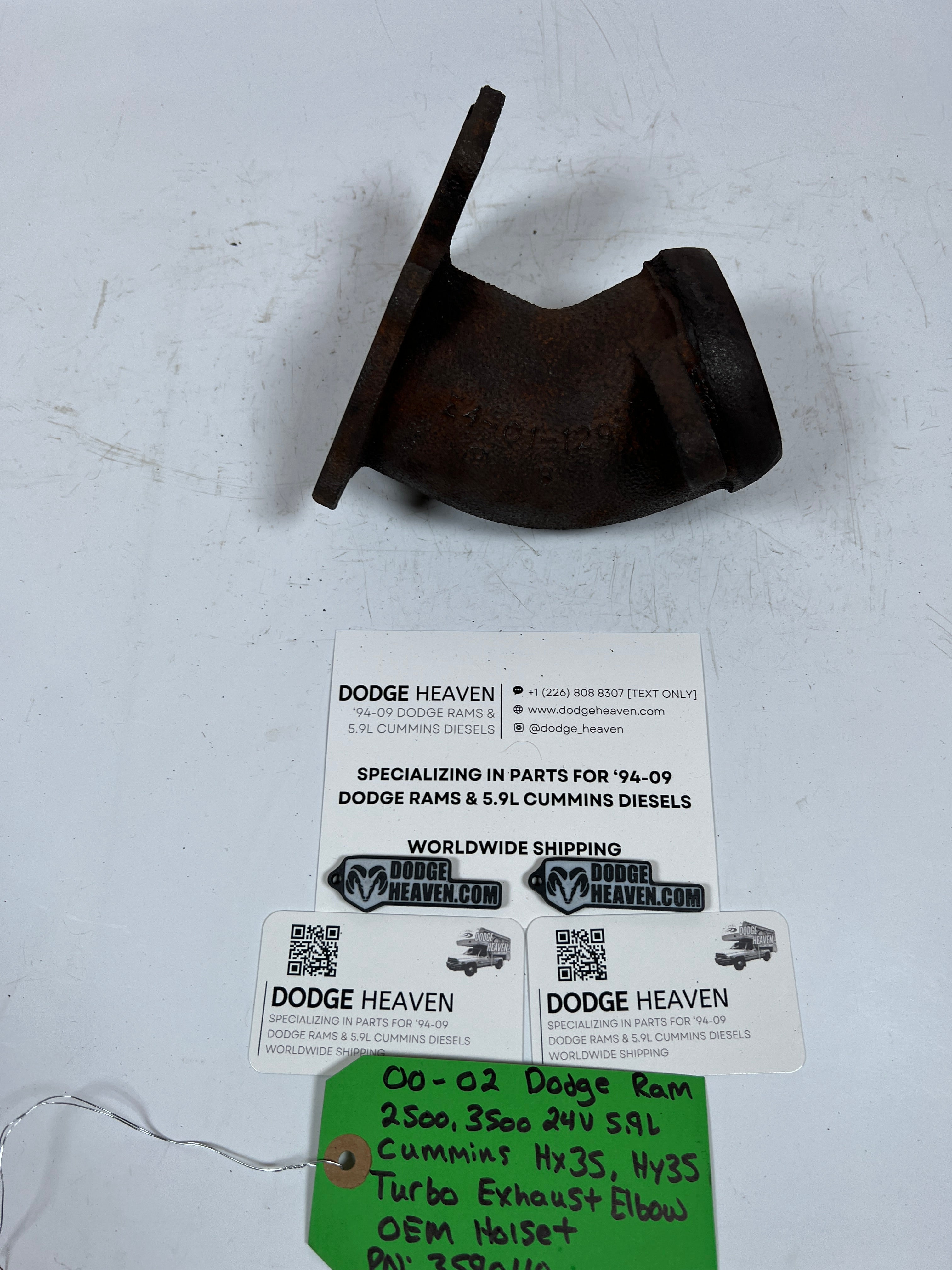 2000-2002 Dodge Ram 24V 5.9L Cummins Turbo Exhaust Elbow HX35 HY35