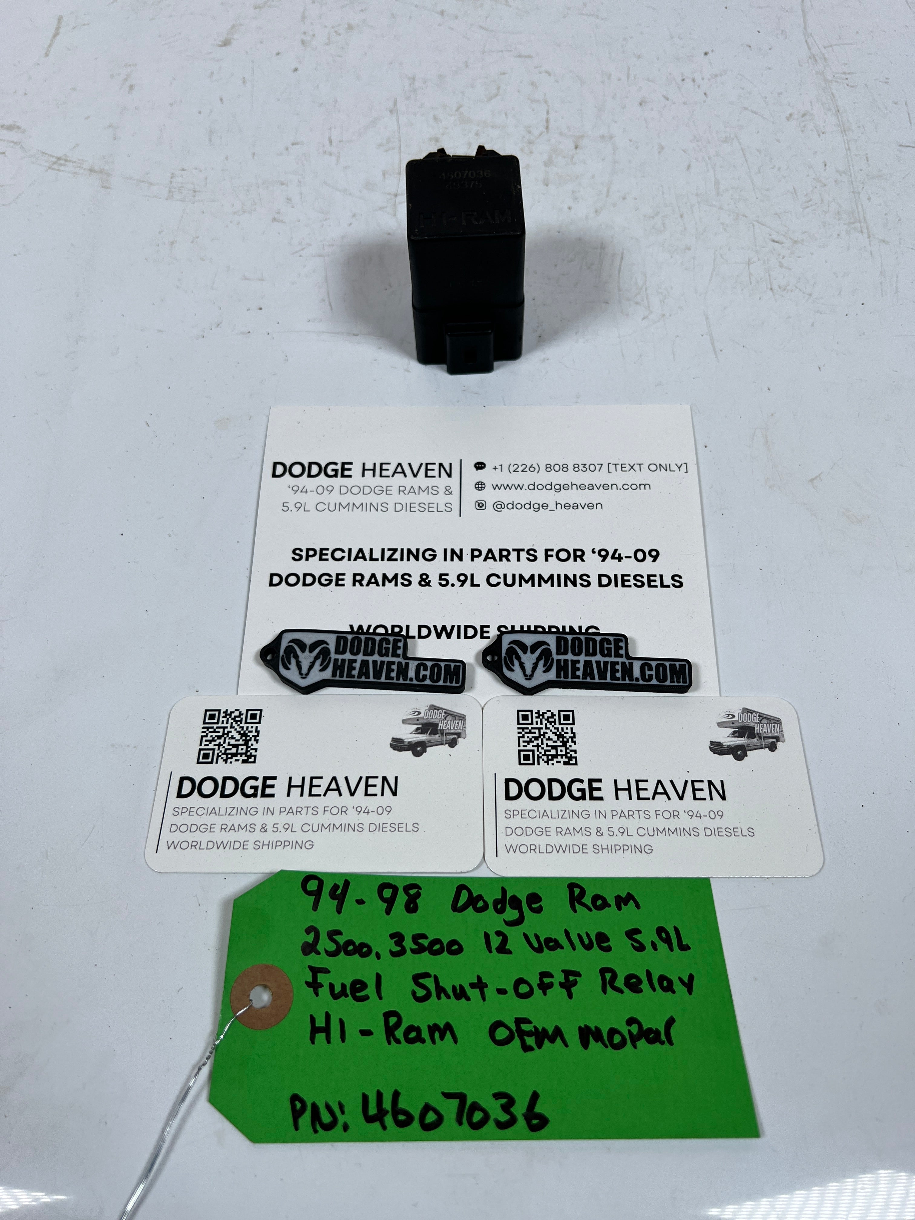 1994-1998 Dodge Ram 12 Valve 5.9L Cummins Fuel Shut Off Relay HI-RAM