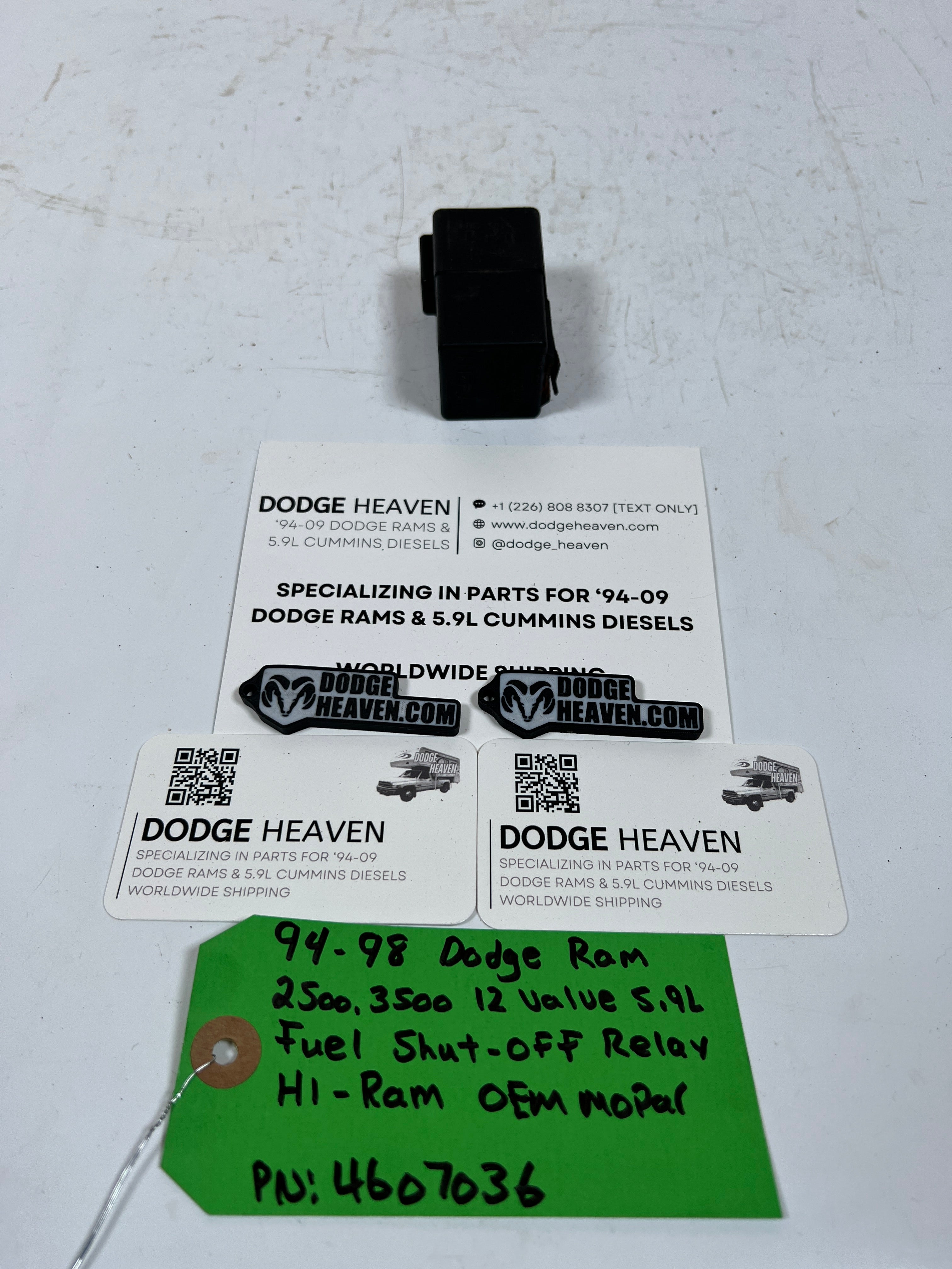 1994-1998 Dodge Ram 12 Valve 5.9L Cummins Fuel Shut Off Relay HI-RAM