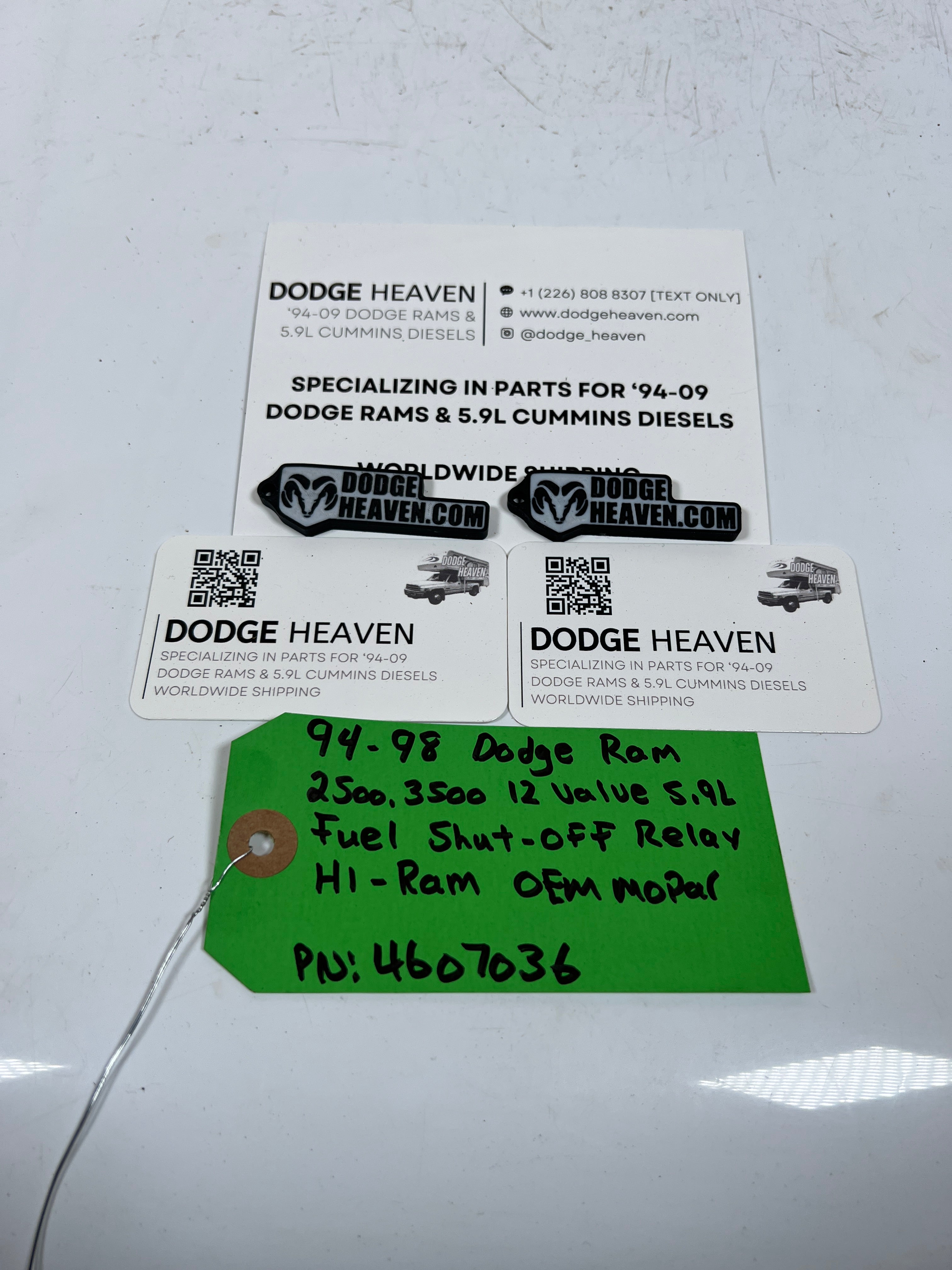 1994-1998 Dodge Ram 12 Valve 5.9L Cummins Fuel Shut Off Relay HI-RAM