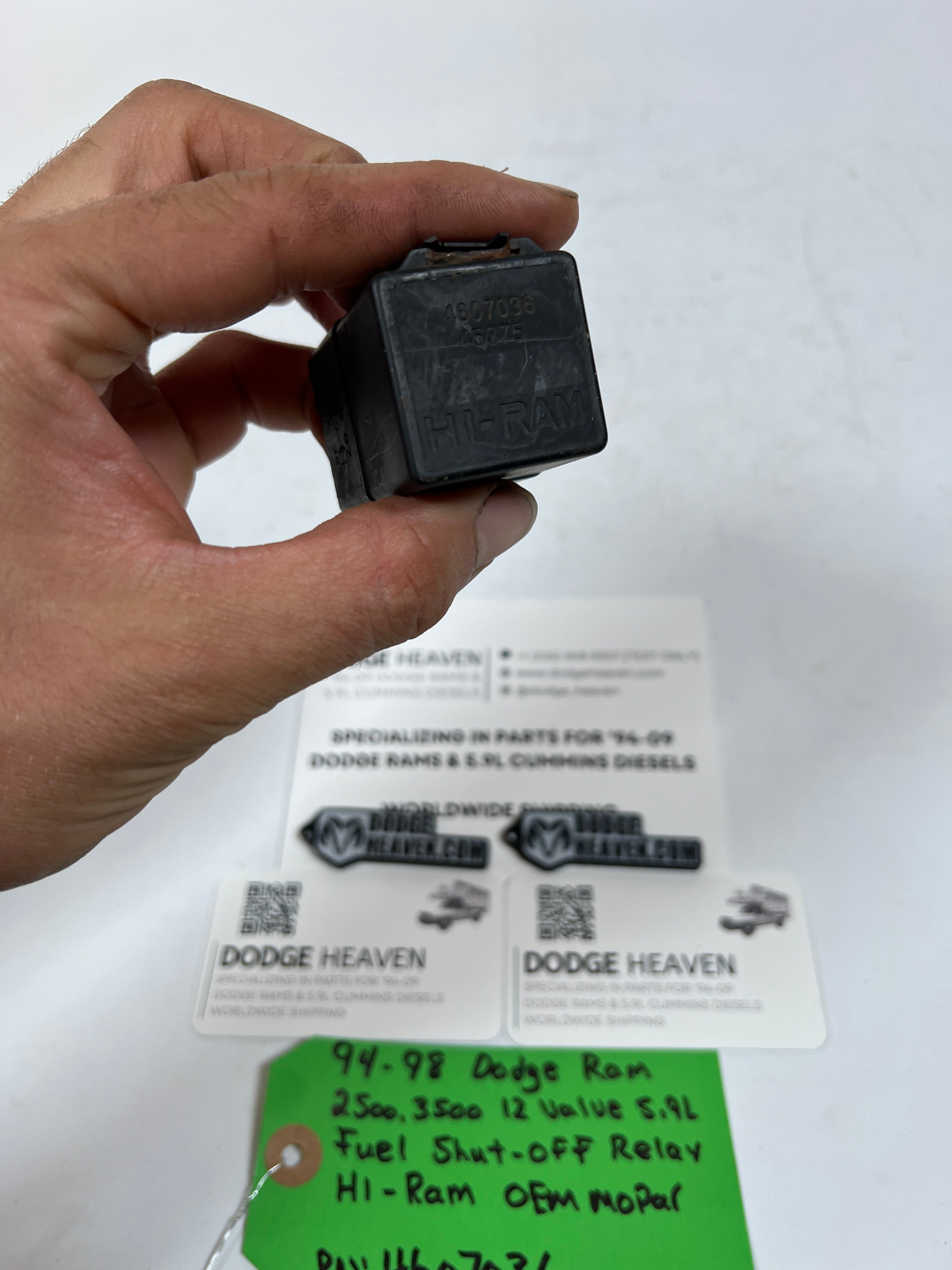 1994-1998 Dodge Ram 12 Valve 5.9L Cummins Fuel Shut Off Relay HI-RAM