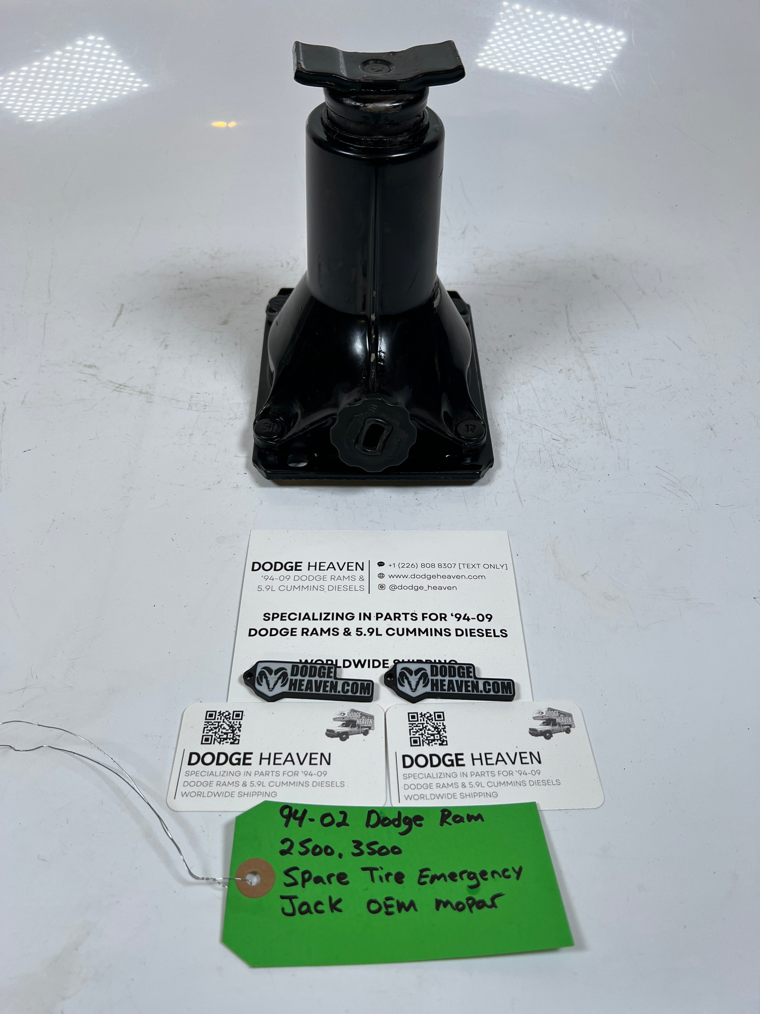 1994-2002 Dodge Ram 2500 3500 Spare Tire Emergency Bottle Jack