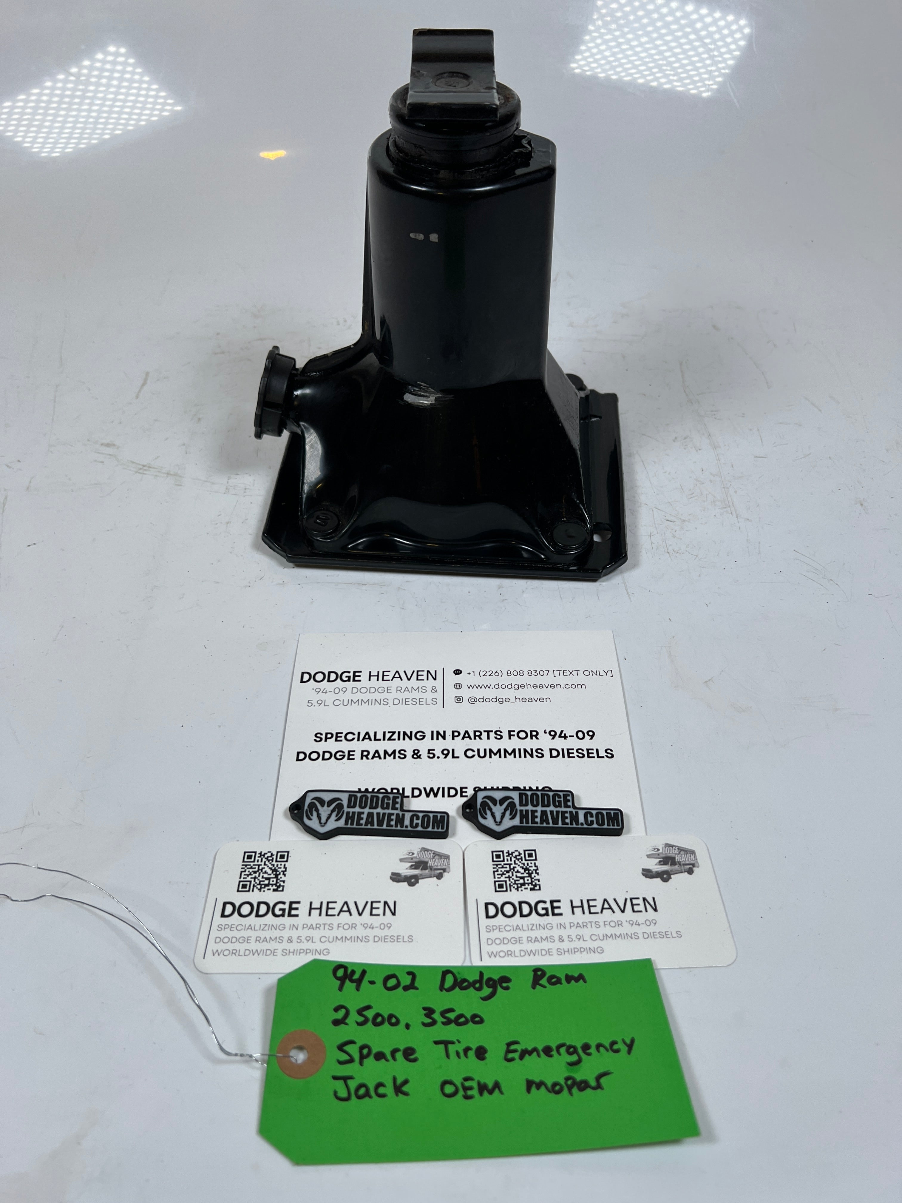1994-2002 Dodge Ram 2500 3500 Spare Tire Emergency Bottle Jack