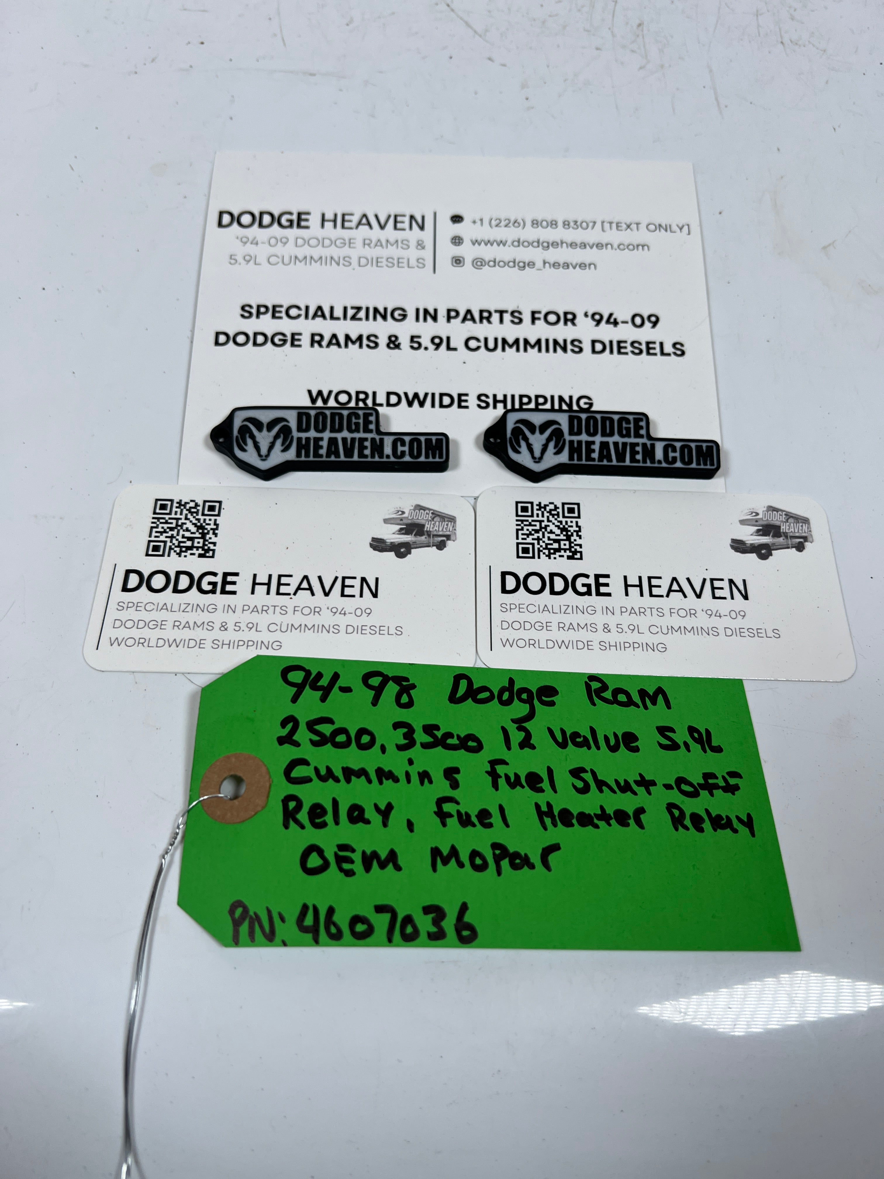 1994-1998 Dodge Ram 12 Valve 5.9L Cummins Fuel Shut Off / Fuel Heater Relay