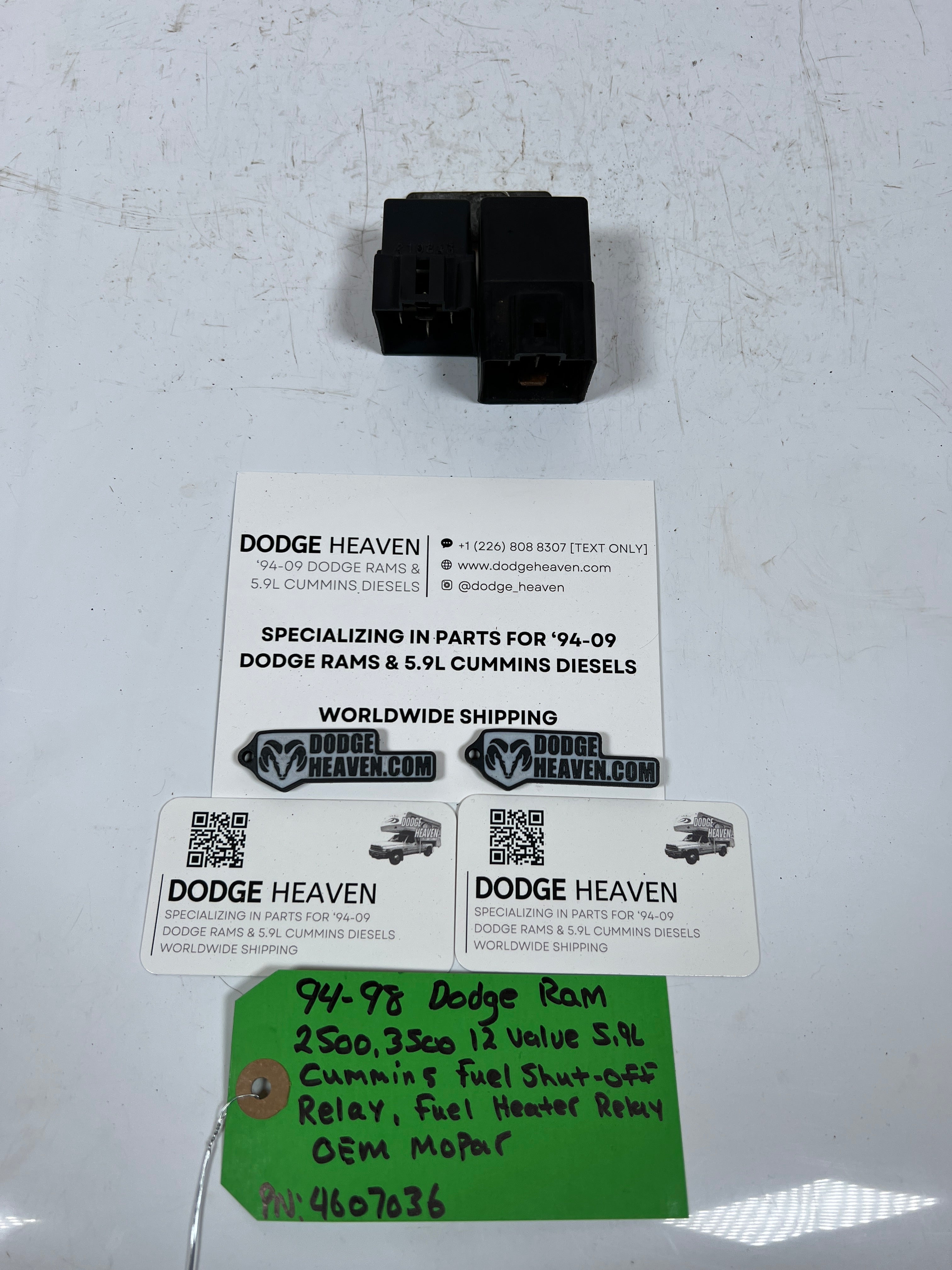 1994-1998 Dodge Ram 12 Valve 5.9L Cummins Fuel Shut Off / Fuel Heater Relay