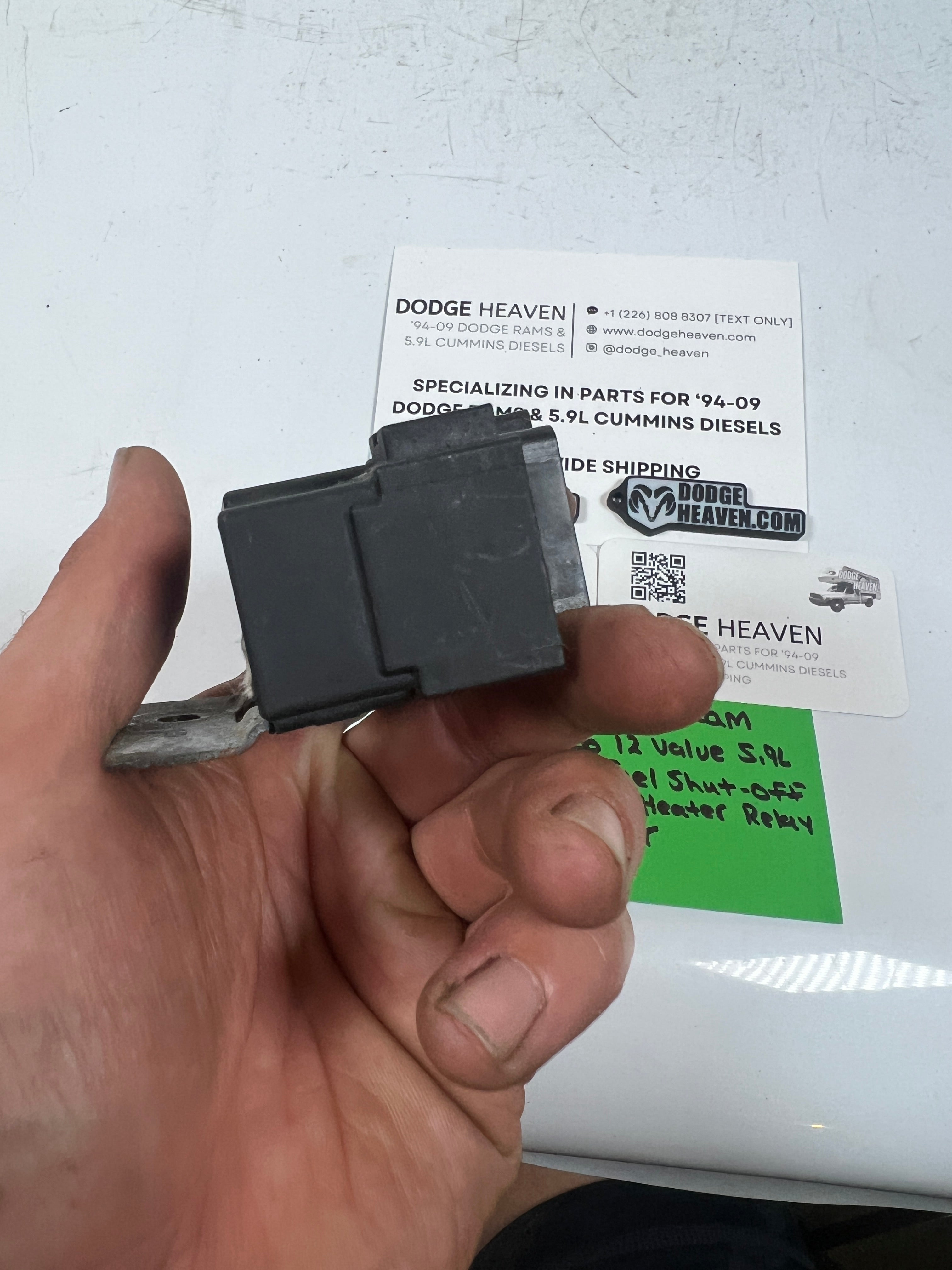 1994-1998 Dodge Ram 12 Valve 5.9L Cummins Fuel Shut Off / Fuel Heater Relay