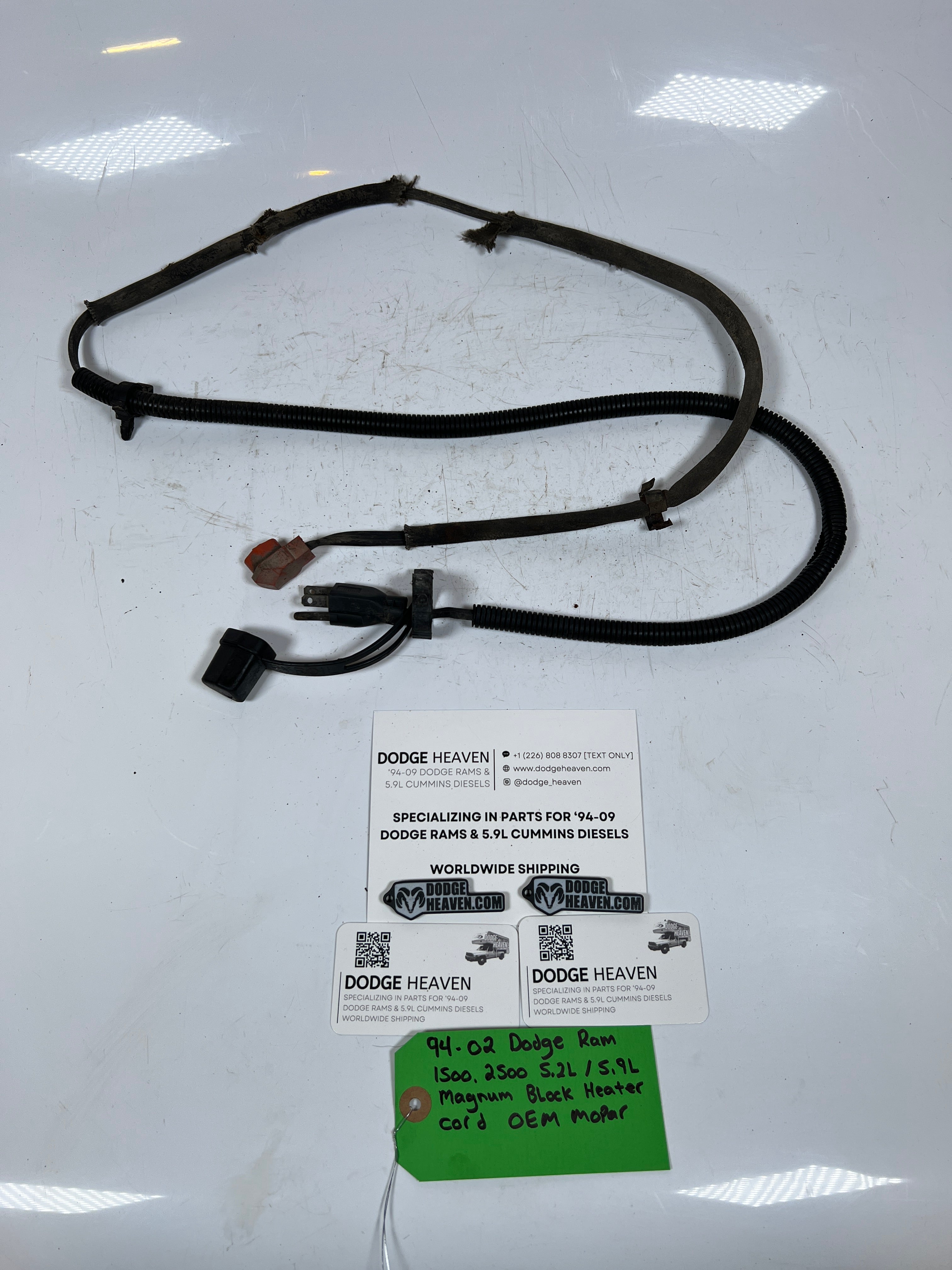 1994-2002 Dodge Ram 1500 2500 5.2L / 5.9L Magnum Block Heater Cord