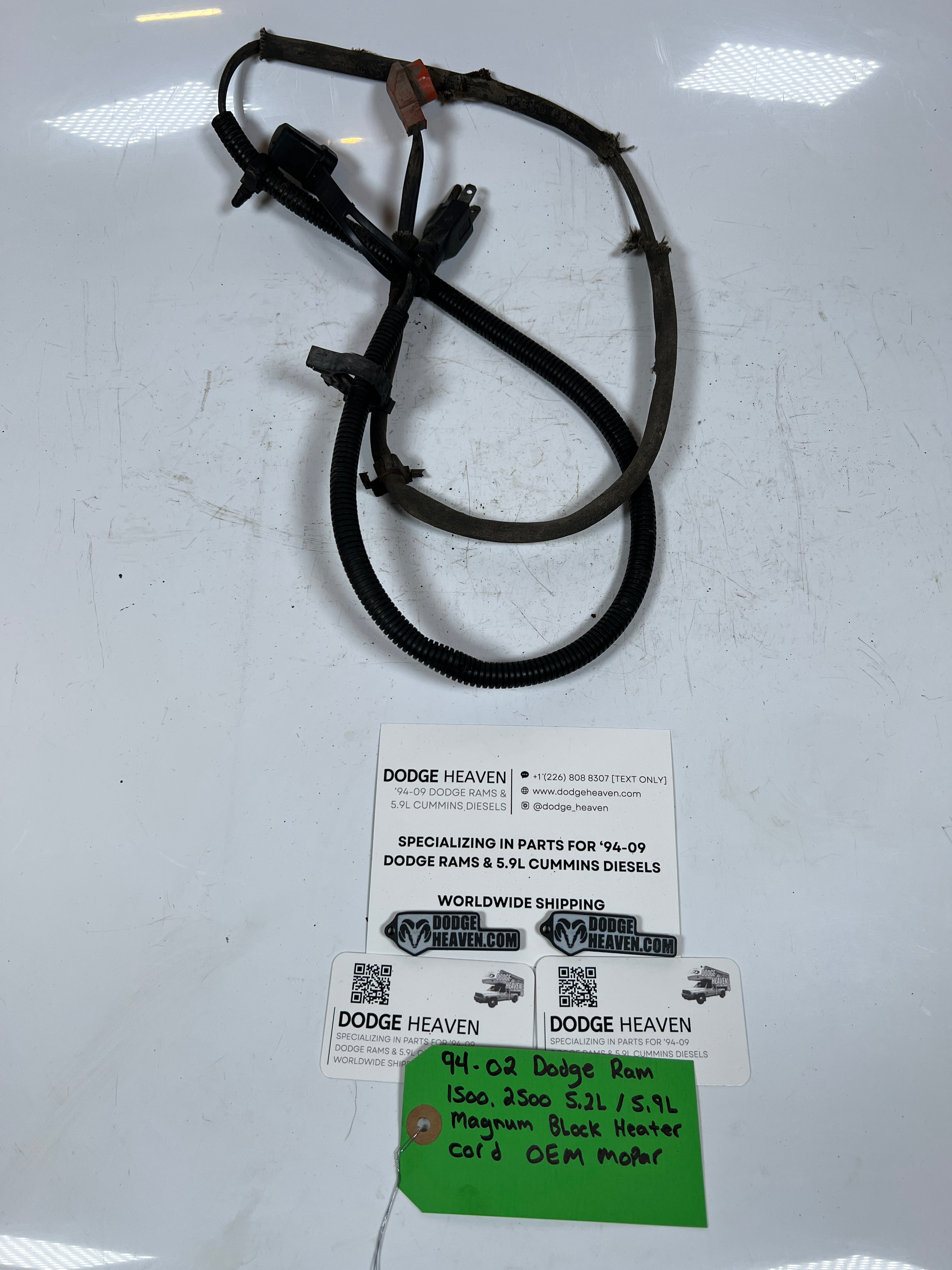 1994-2002 Dodge Ram 1500 2500 5.2L / 5.9L Magnum Block Heater Cord