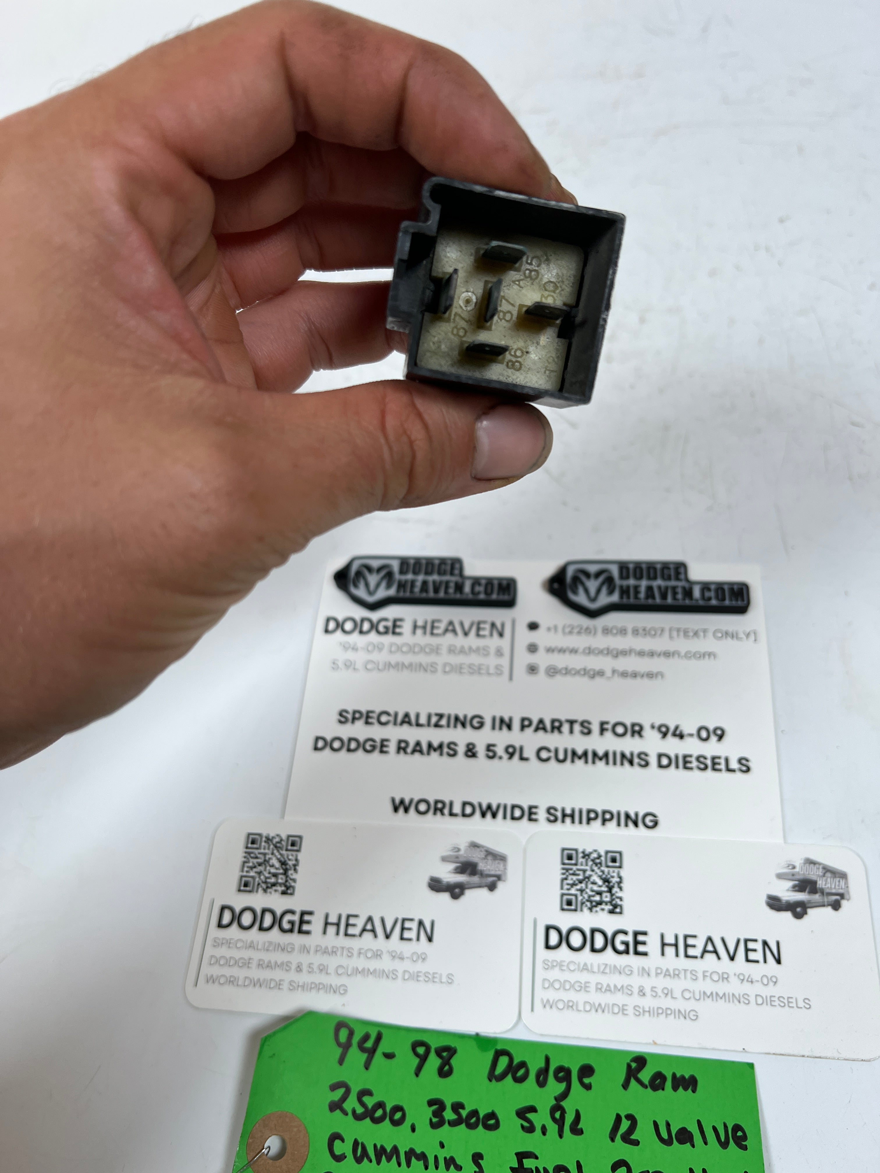 1994-1998 Dodge Ram 12 Valve 5.9L Cummins Fuel Pre-Heater Relay
