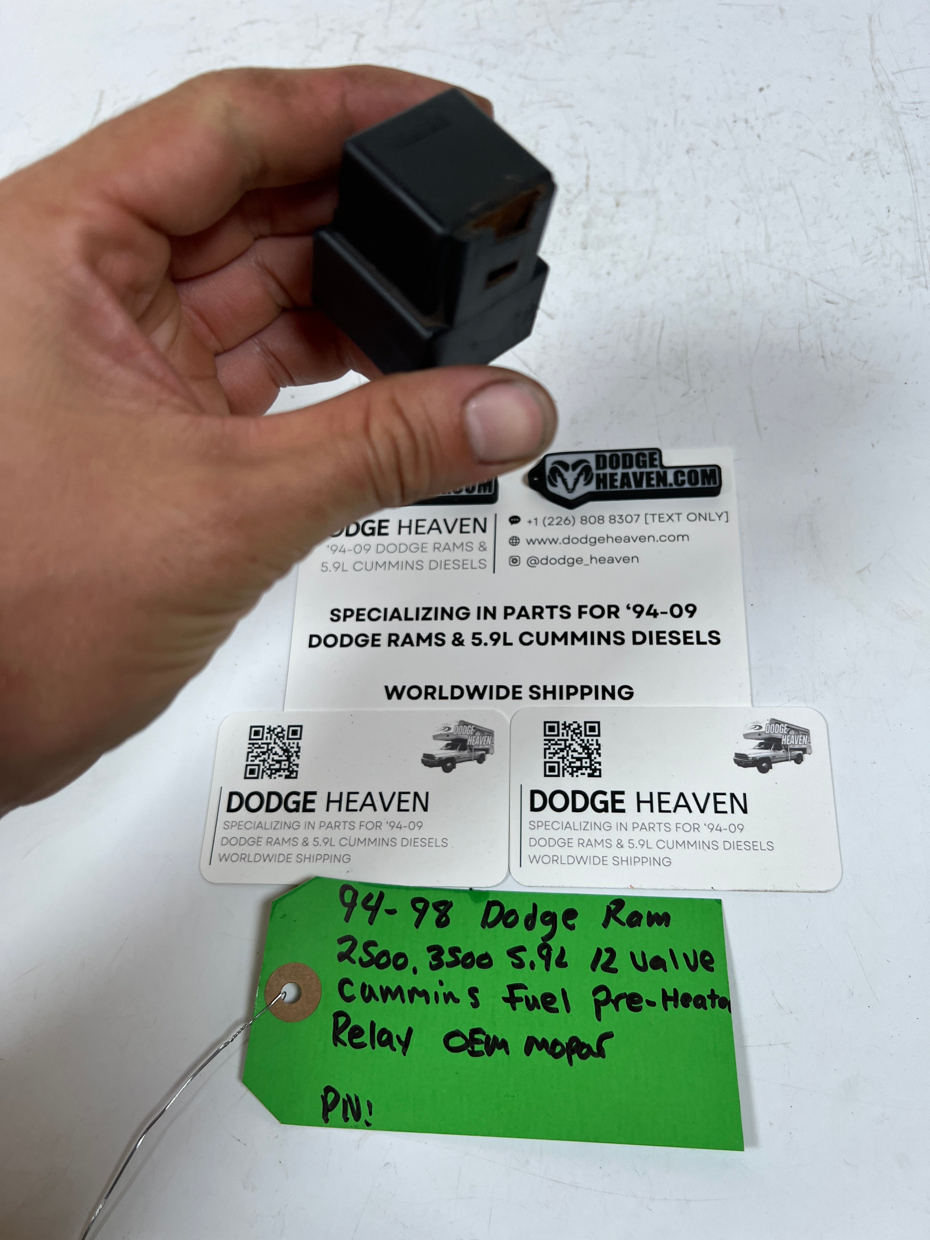 1994-1998 Dodge Ram 12 Valve 5.9L Cummins Fuel Pre-Heater Relay
