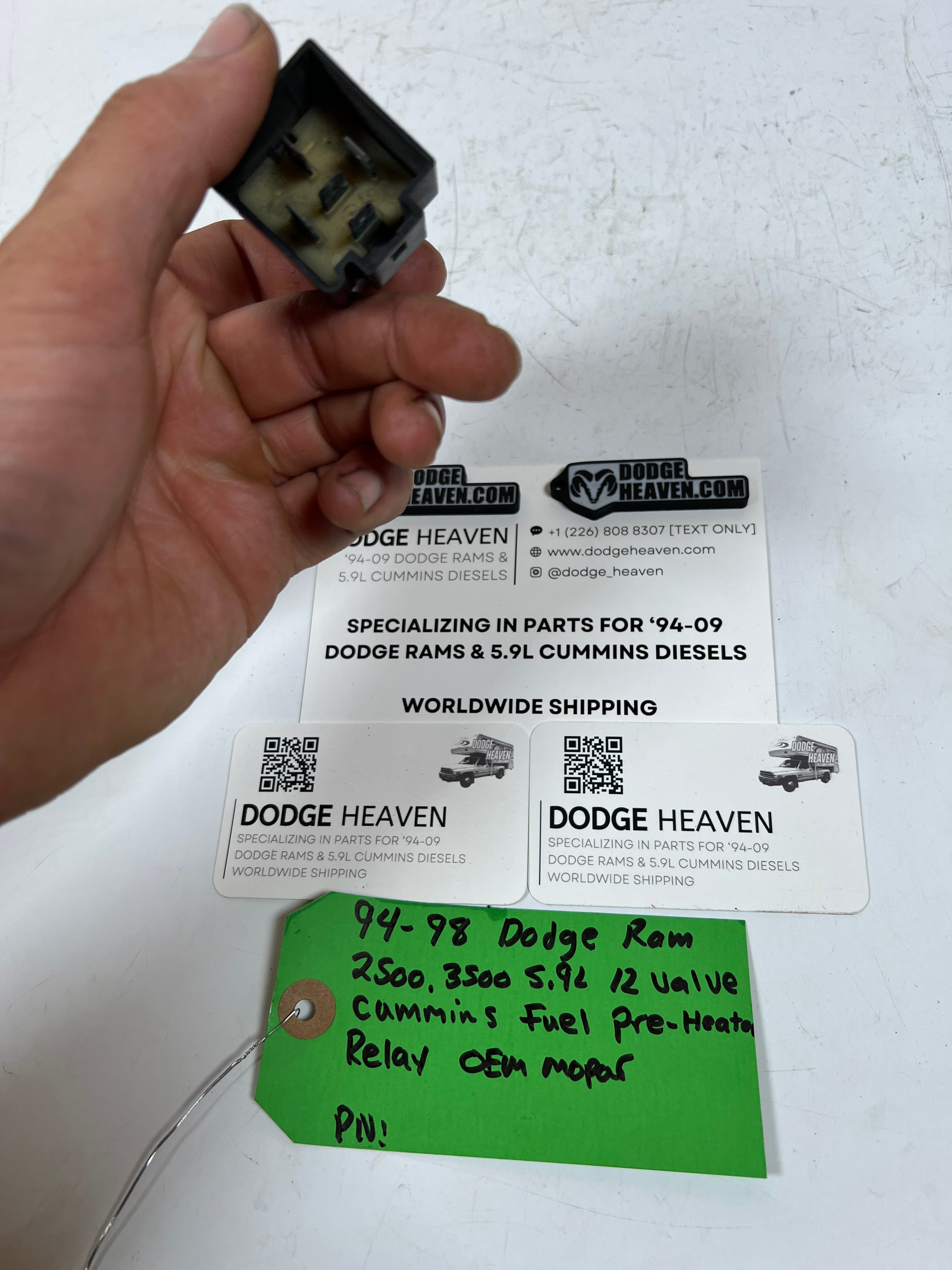 1994-1998 Dodge Ram 12 Valve 5.9L Cummins Fuel Pre-Heater Relay