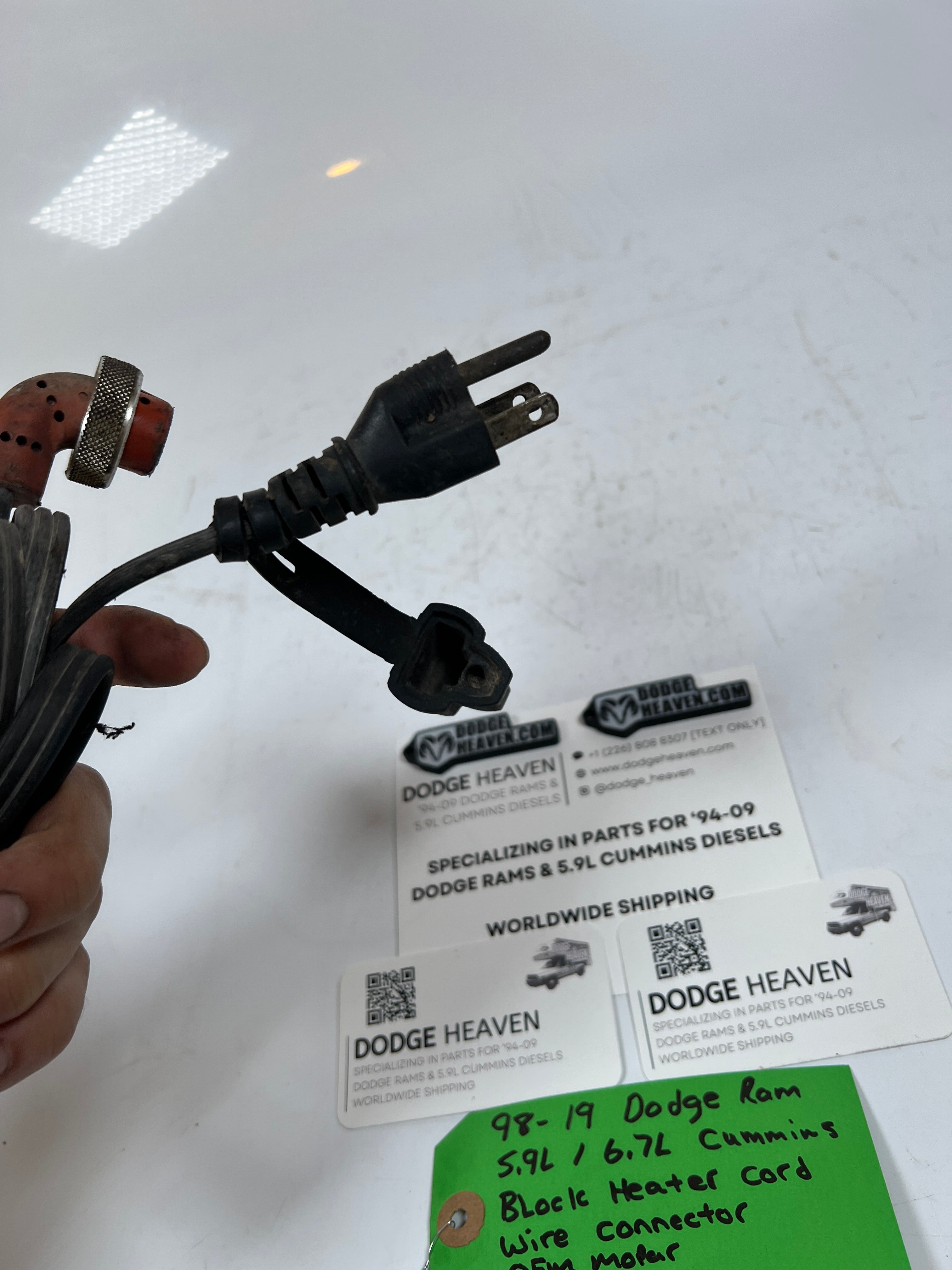 1998-2019 Dodge Ram 5.9L / 6.7L Cummins Block Heater Cord Cable