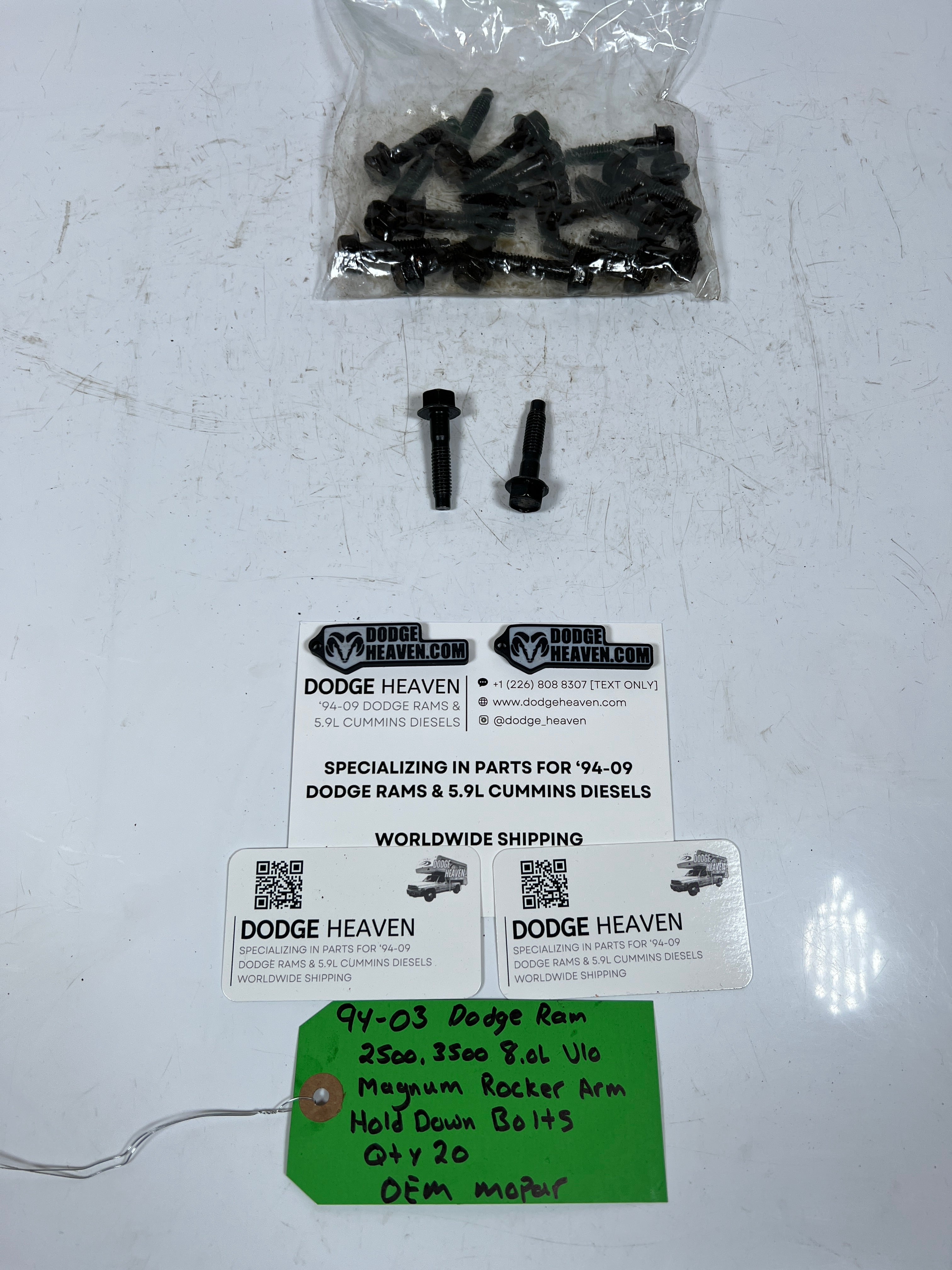 1994-2003 Dodge Ram 8.0L V10 Magnum Rocker Arm Hold Down Bolts Qty 20