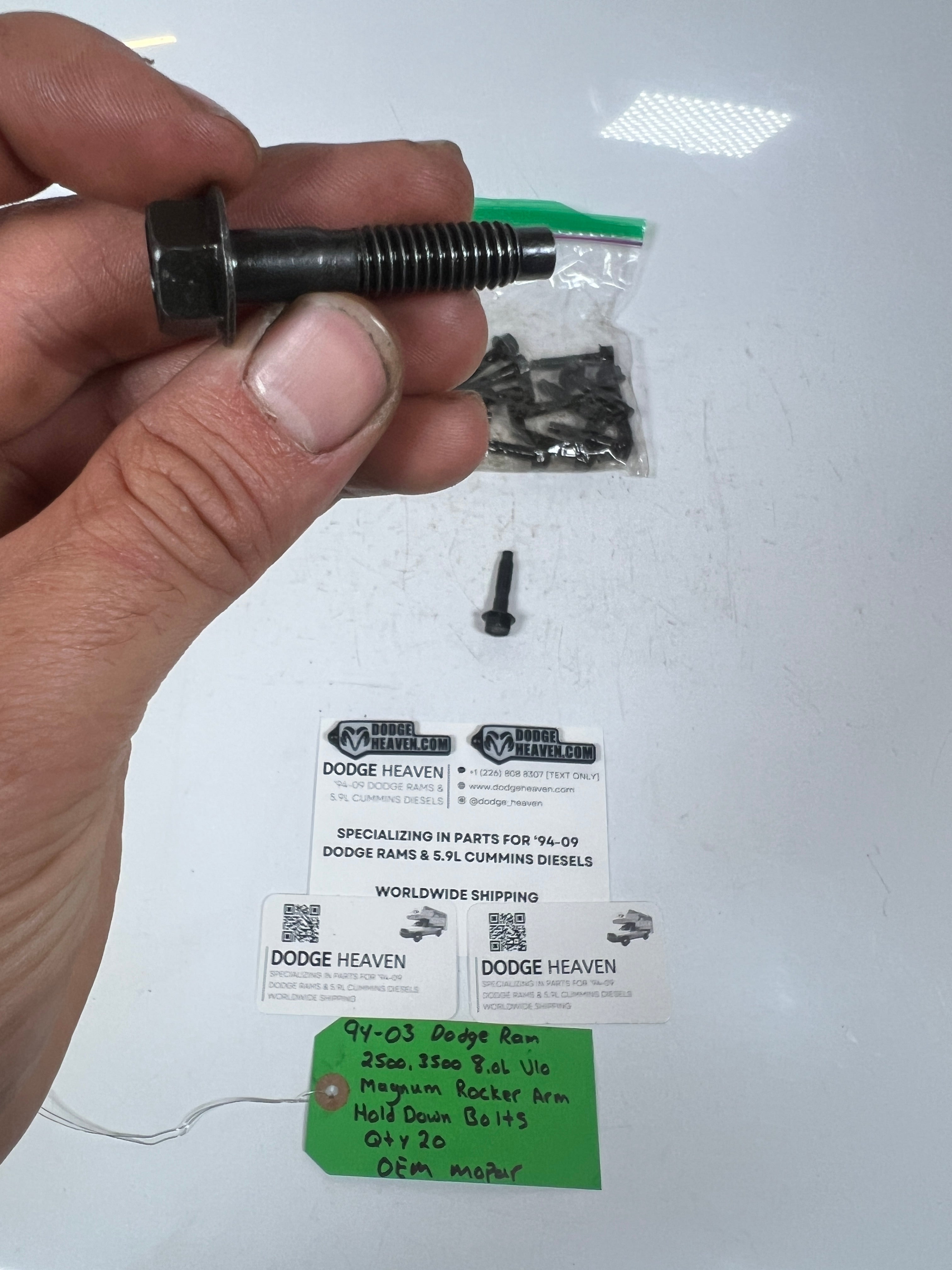 1994-2003 Dodge Ram 8.0L V10 Magnum Rocker Arm Hold Down Bolts Qty 20