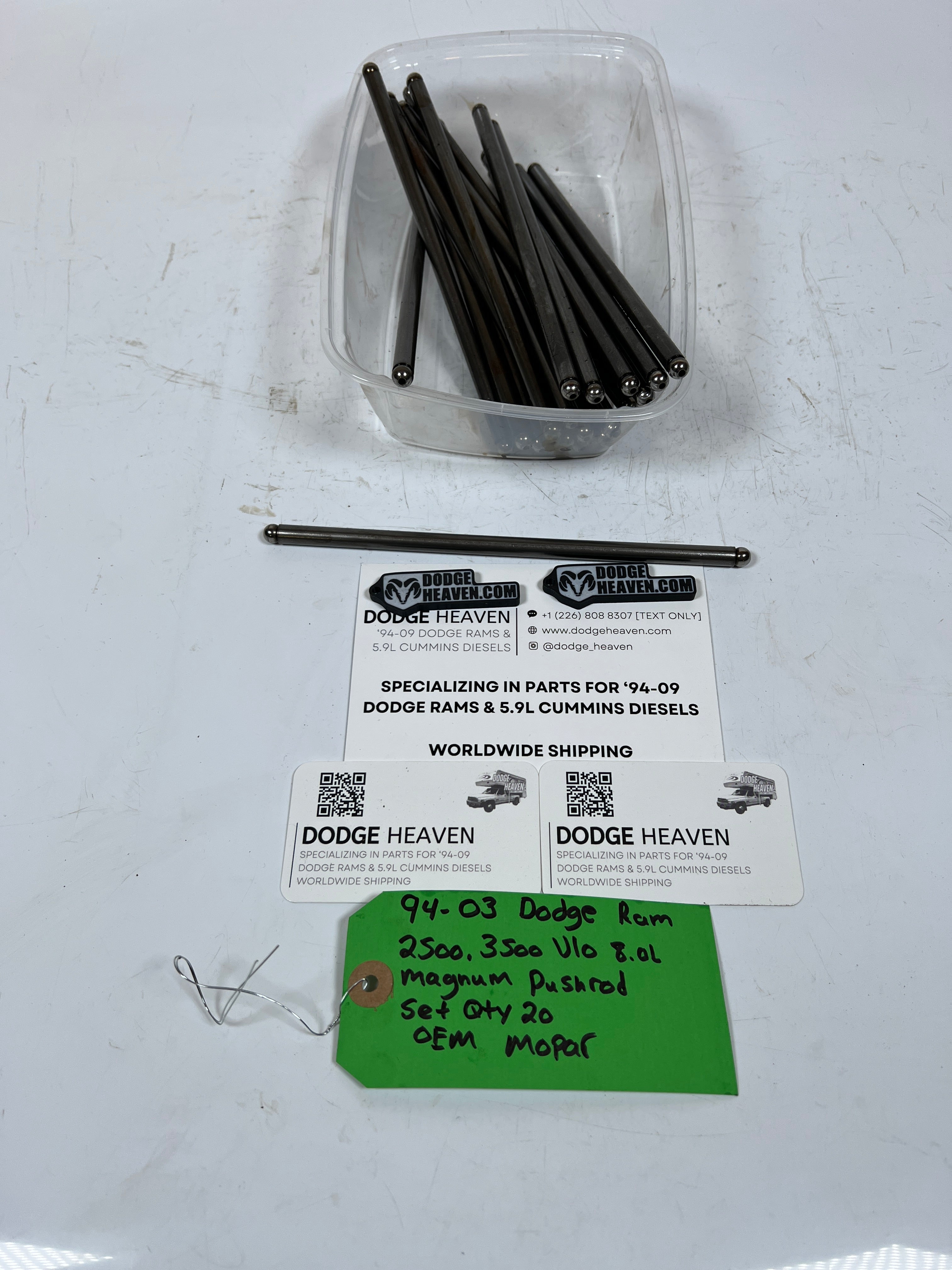 1994-2003 Dodge Ram V10 8.0L Magnum Push Rod Set Qty 20