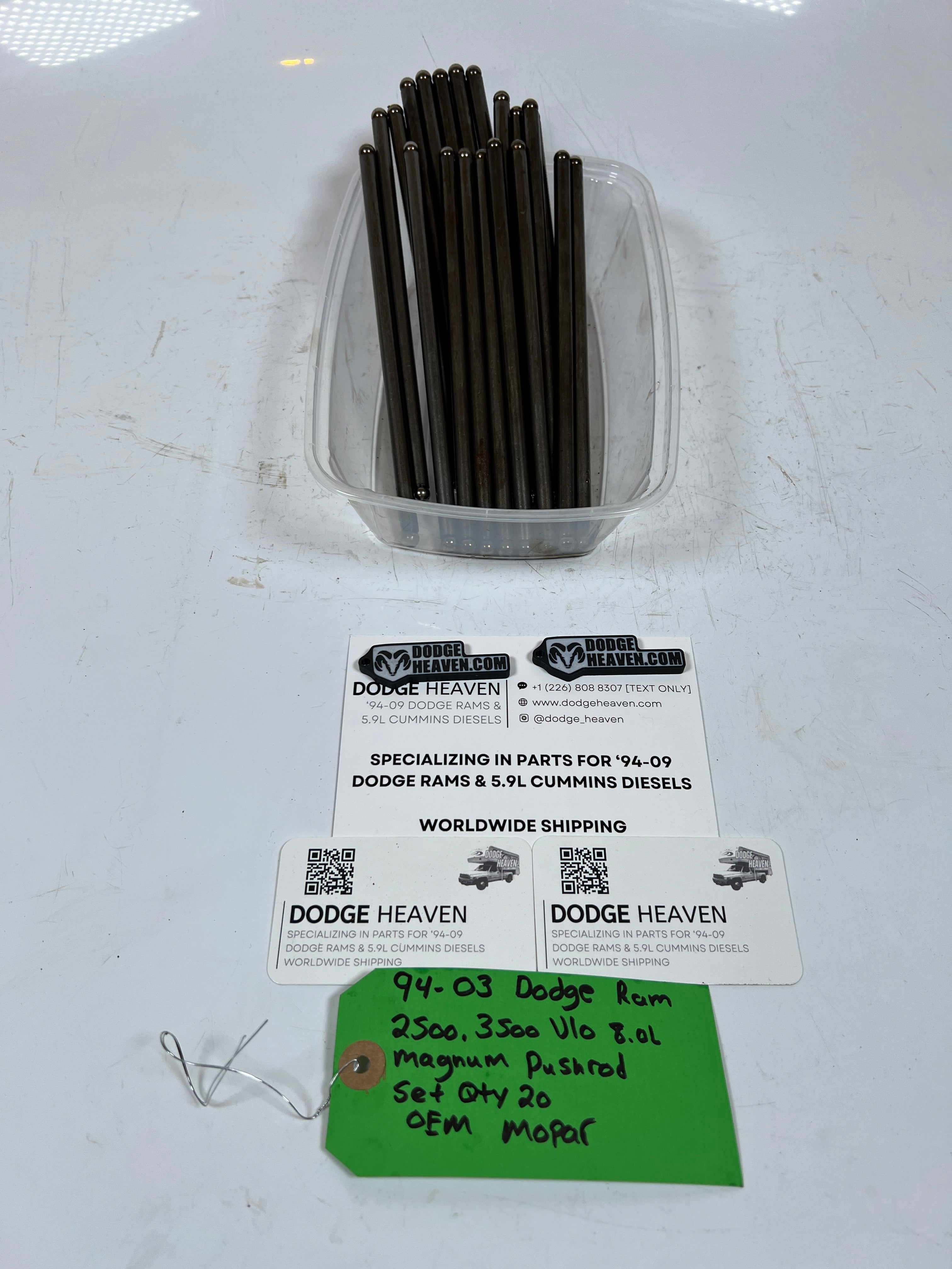 1994-2003 Dodge Ram V10 8.0L Magnum Push Rod Set Qty 20