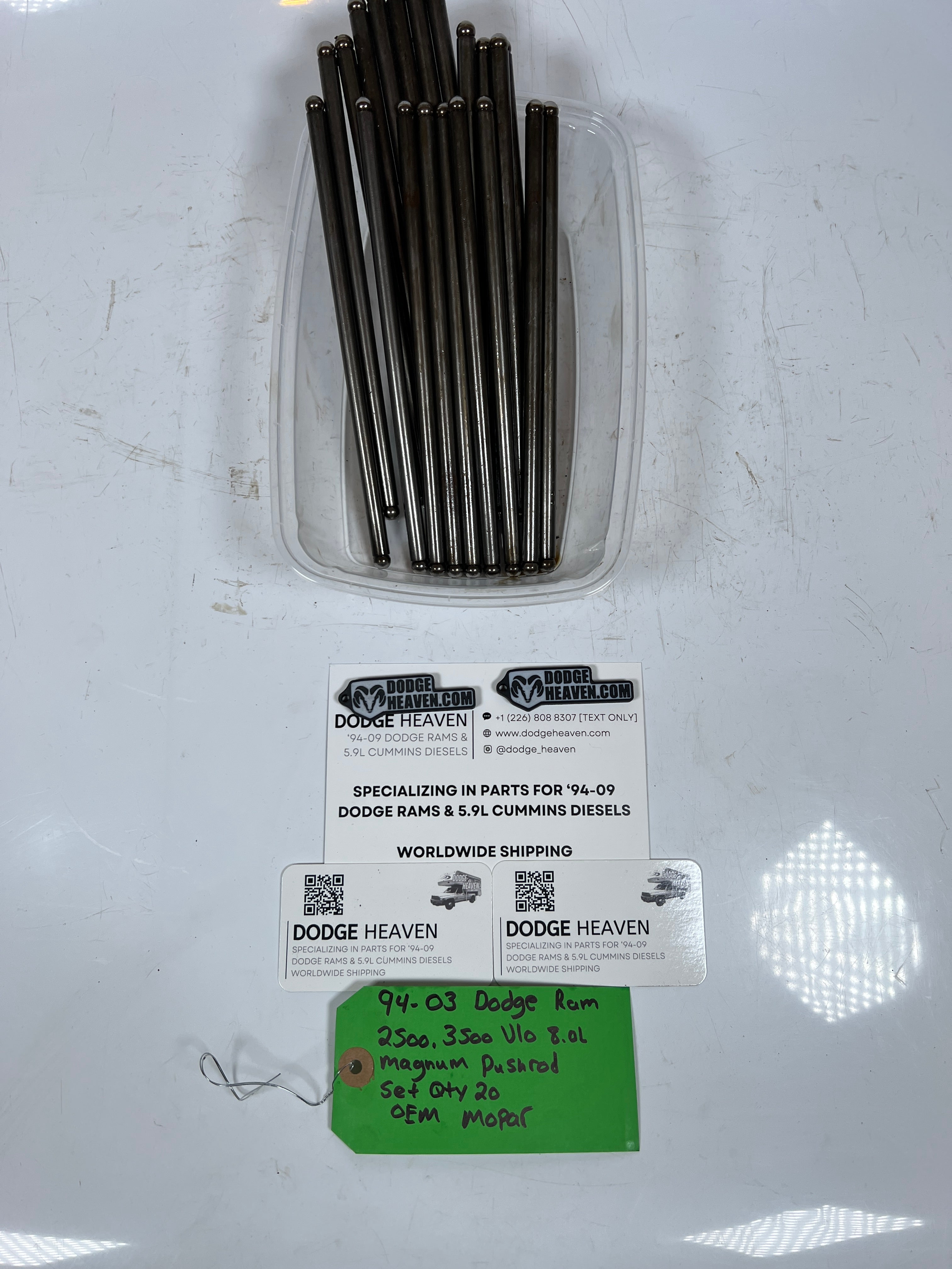 1994-2003 Dodge Ram V10 8.0L Magnum Push Rod Set Qty 20