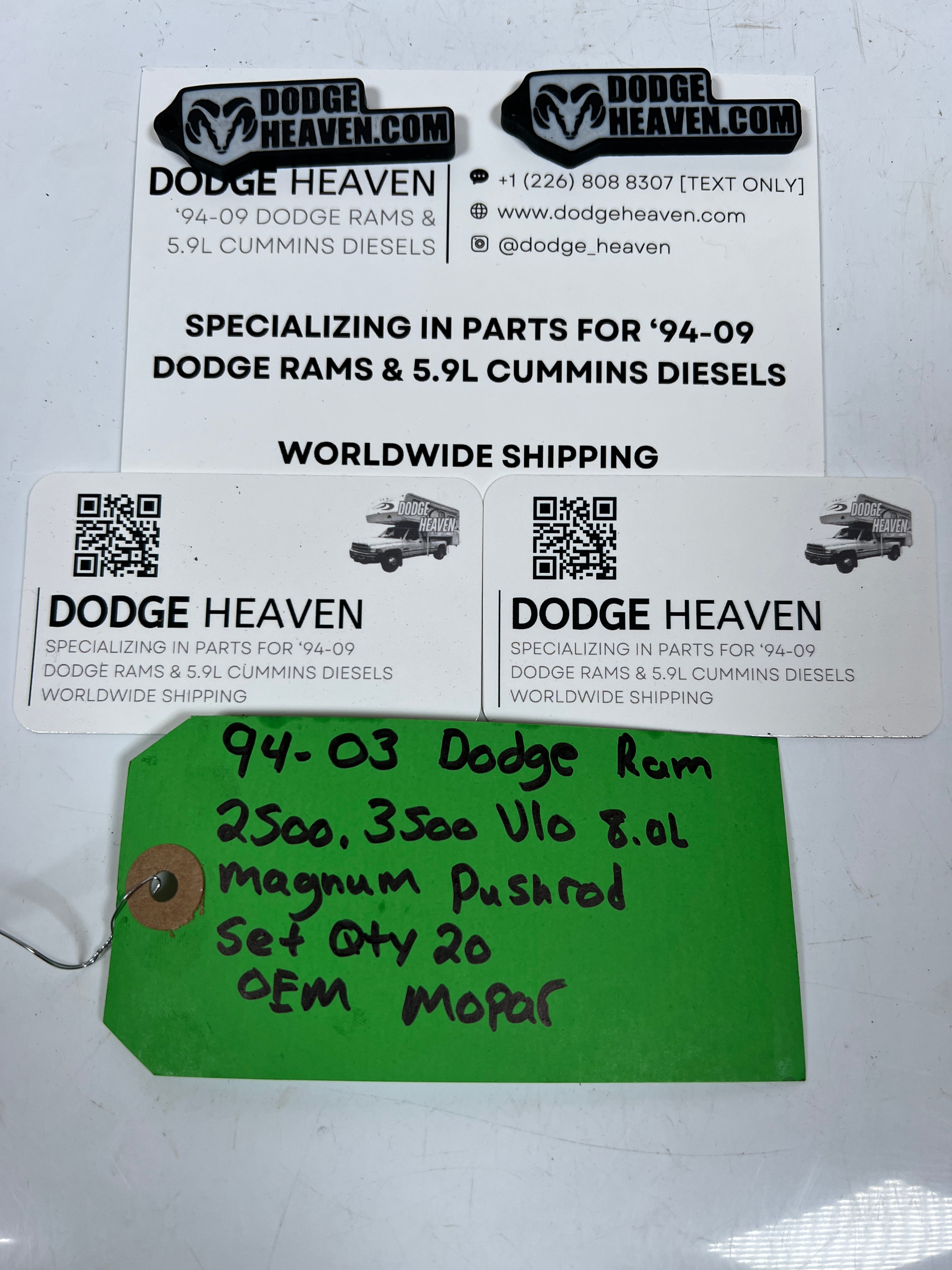 1994-2003 Dodge Ram V10 8.0L Magnum Push Rod Set Qty 20