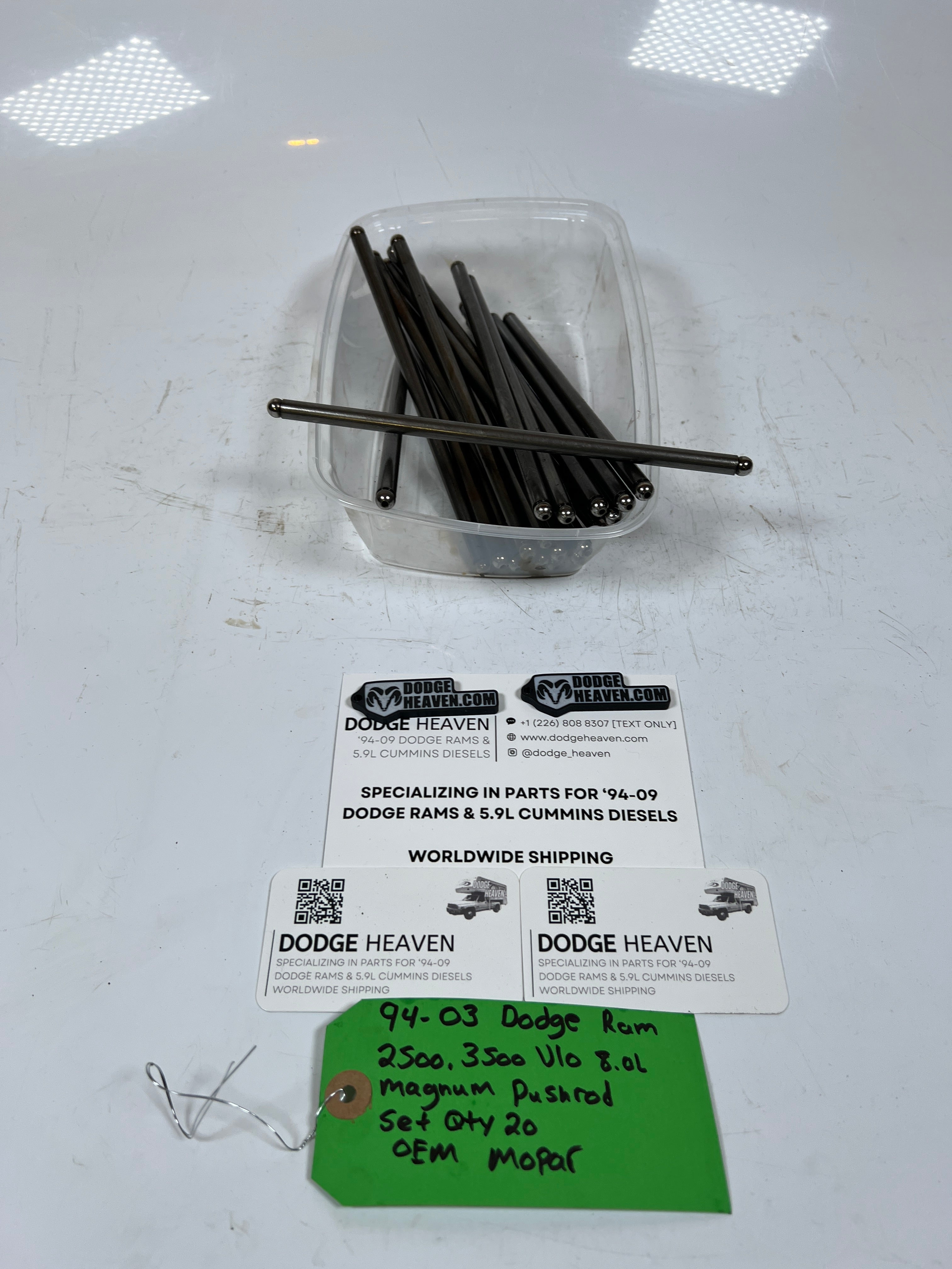 1994-2003 Dodge Ram V10 8.0L Magnum Push Rod Set Qty 20