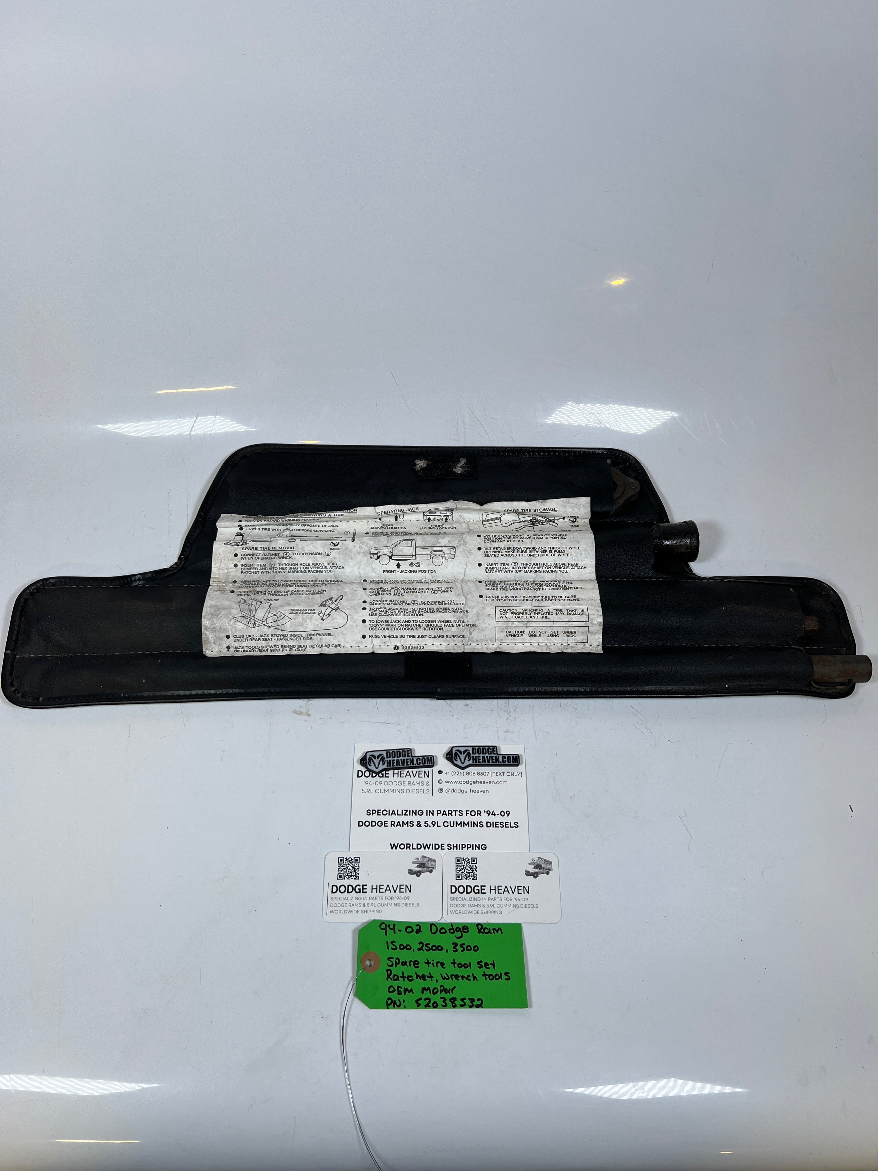 1994-2002 Dodge Ram 1500-3500 Spare Tire Tool Set