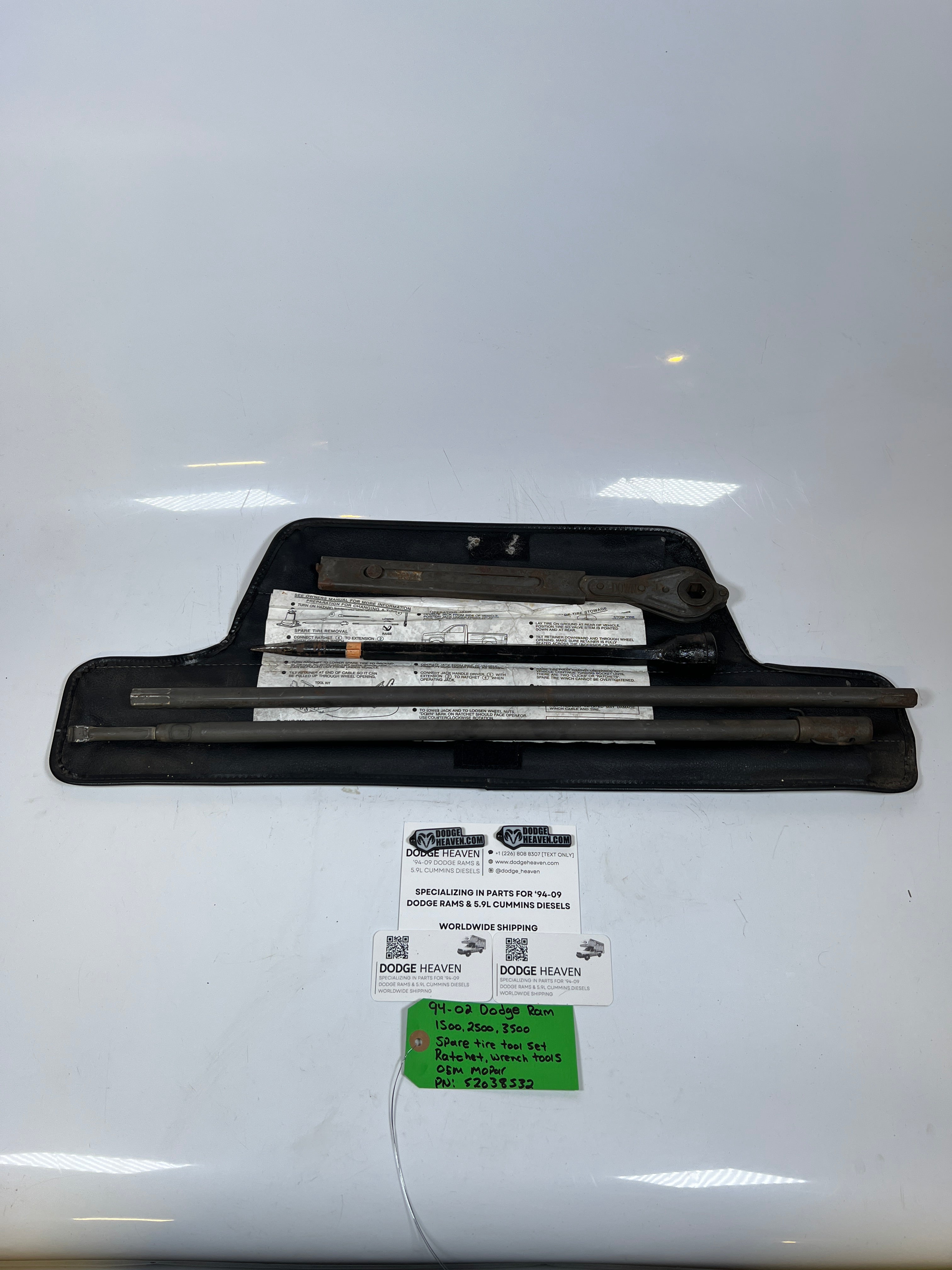 1994-2002 Dodge Ram 1500-3500 Spare Tire Tool Set