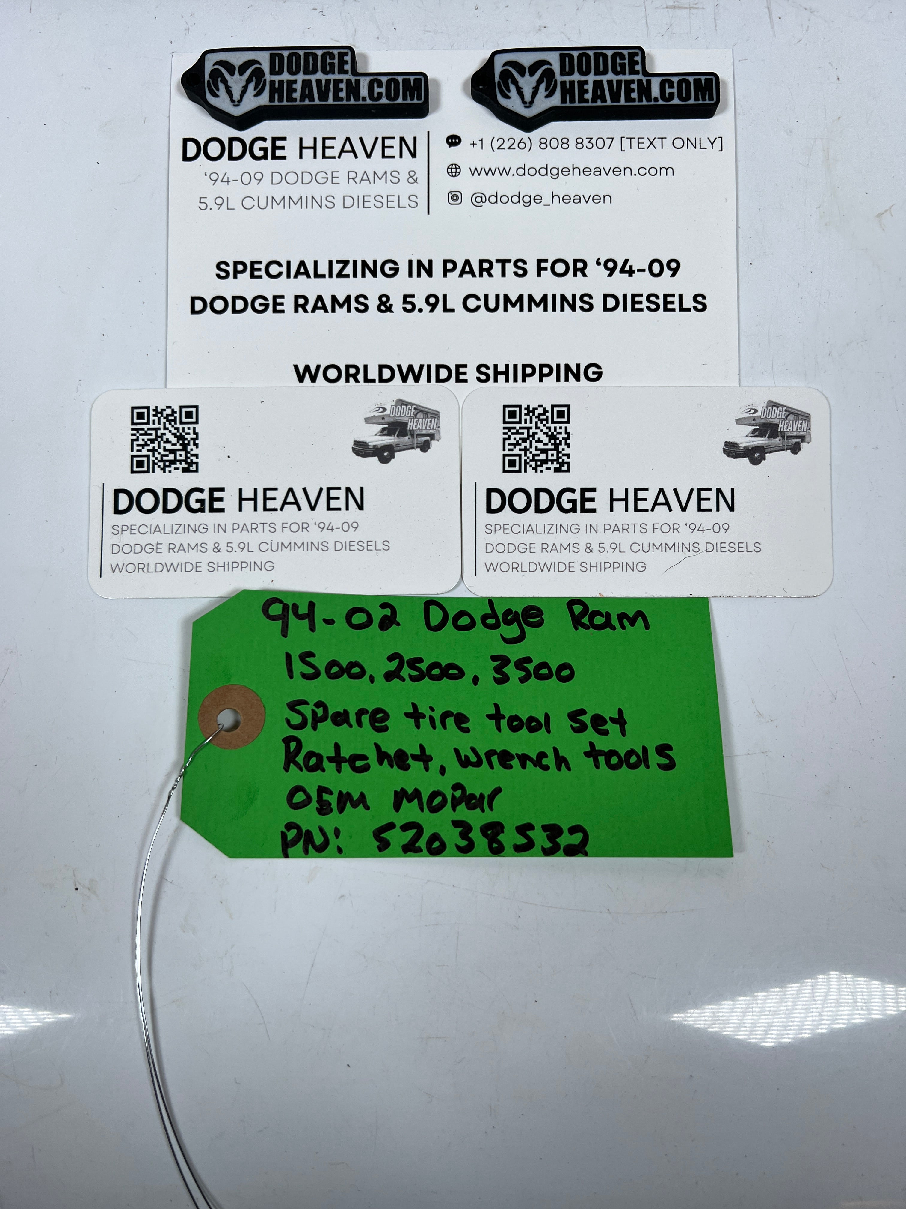 1994-2002 Dodge Ram 1500-3500 Spare Tire Tool Set