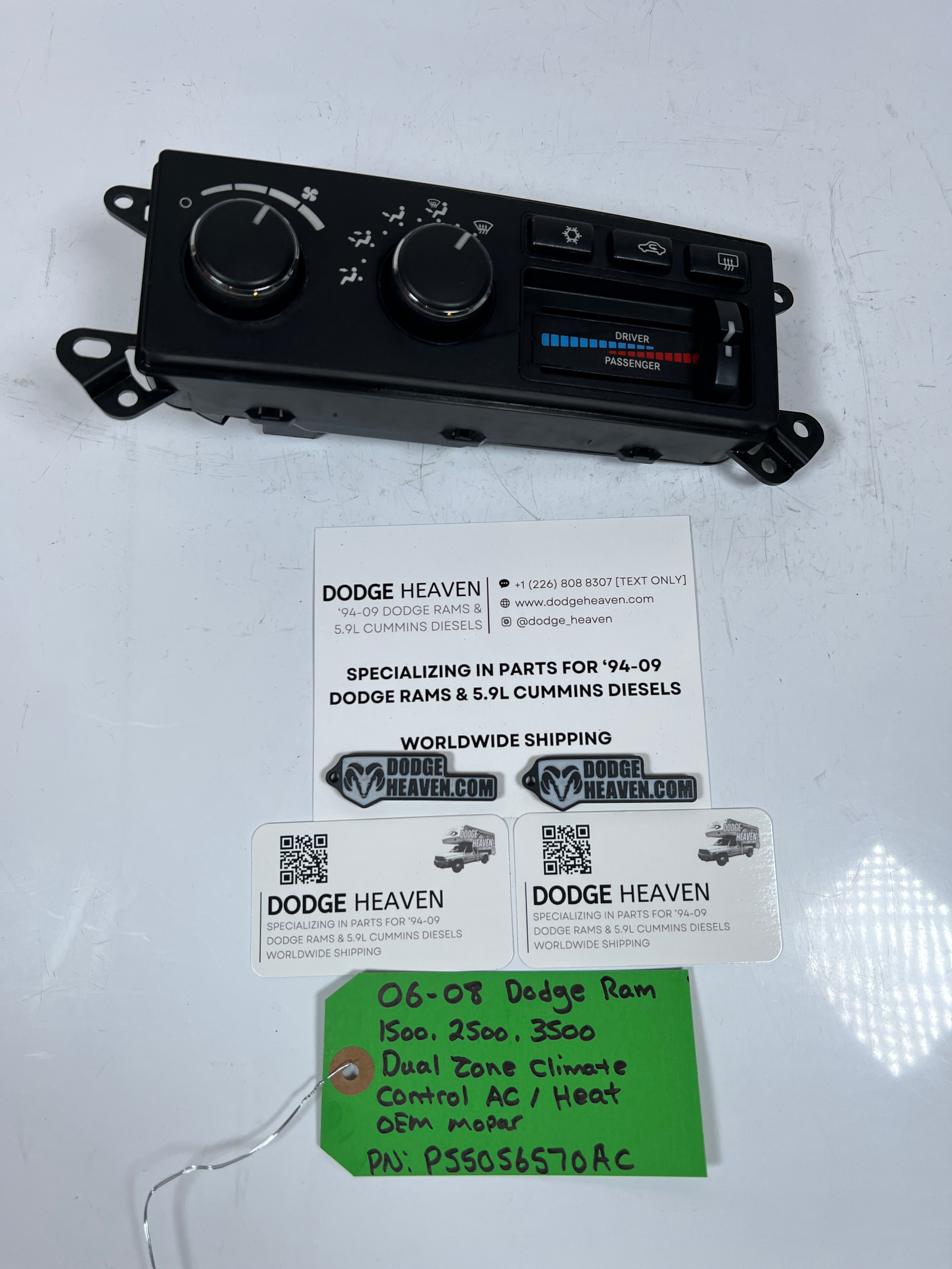 2006-2008 Dodge Ram 1500-3500 Dual Zone HVAC Climate Control