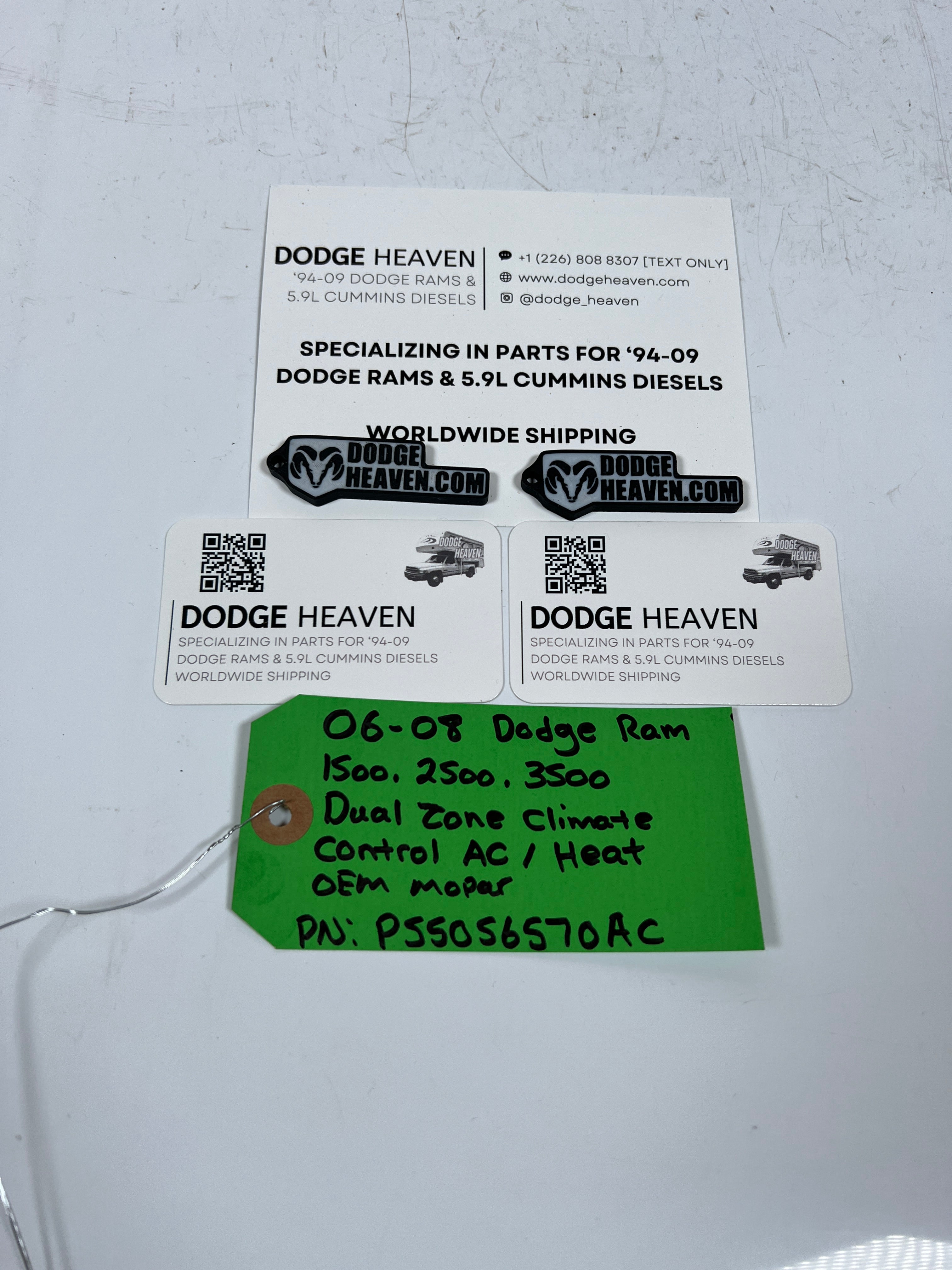 2006-2008 Dodge Ram 1500-3500 Dual Zone HVAC Climate Control