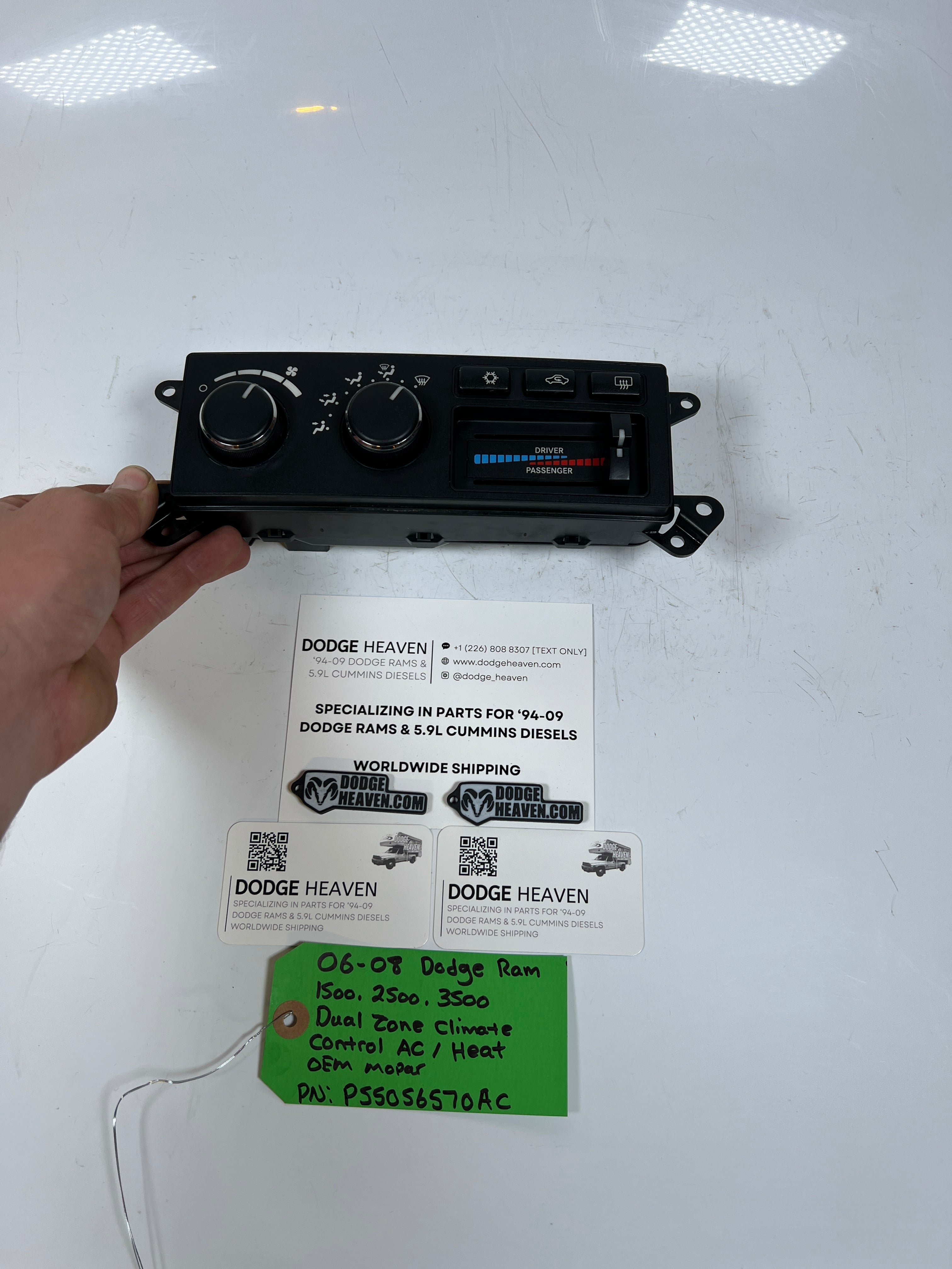 2006-2008 Dodge Ram 1500-3500 Dual Zone HVAC Climate Control