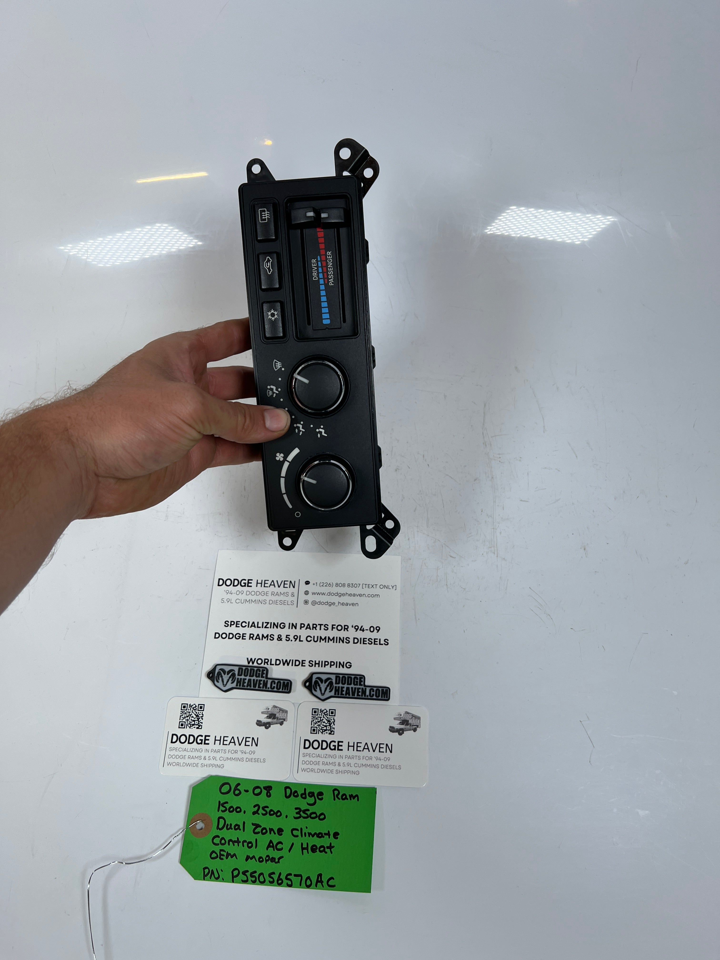 2006-2008 Dodge Ram 1500-3500 Dual Zone HVAC Climate Control