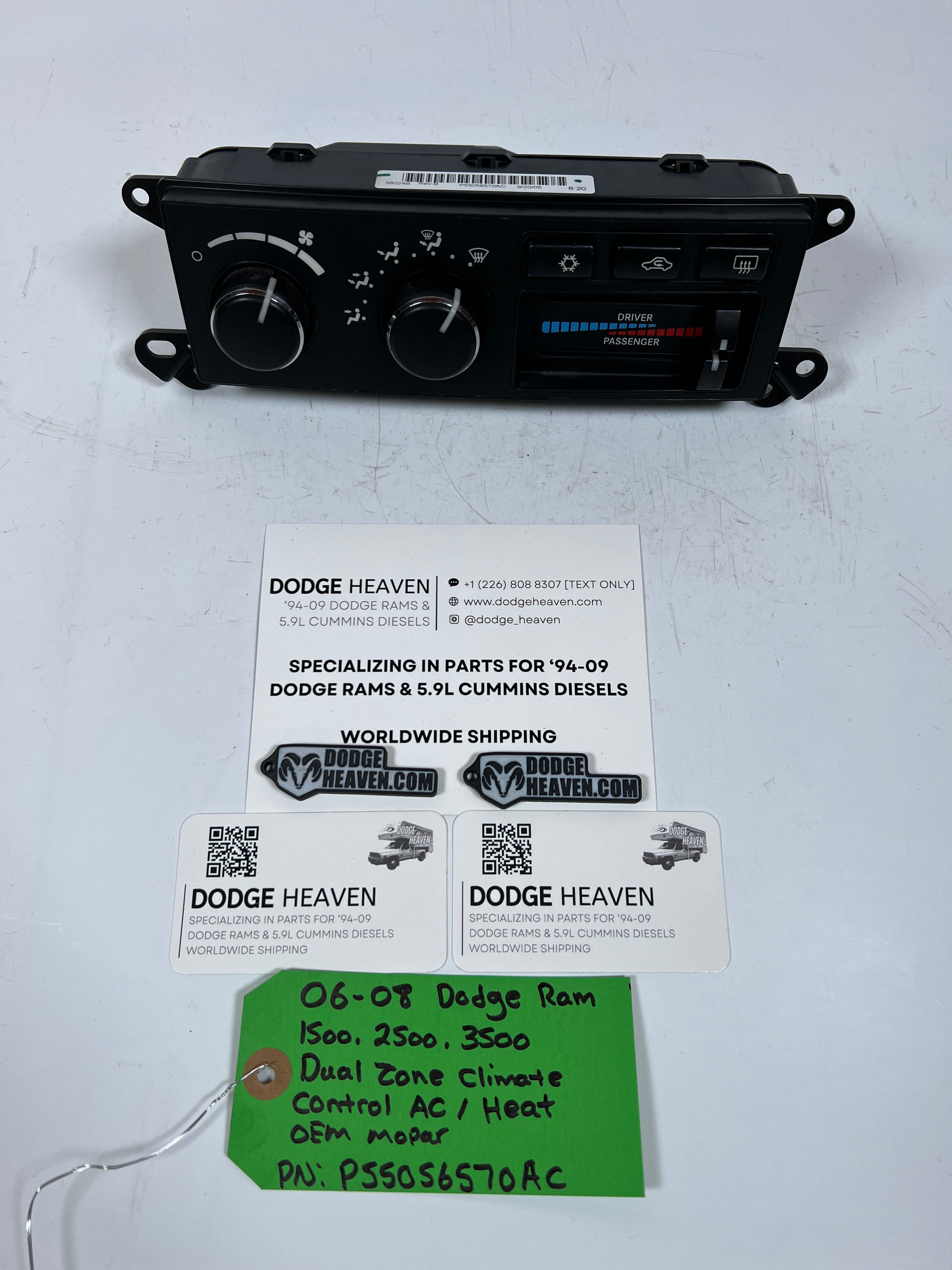 2006-2008 Dodge Ram 1500-3500 Dual Zone HVAC Climate Control