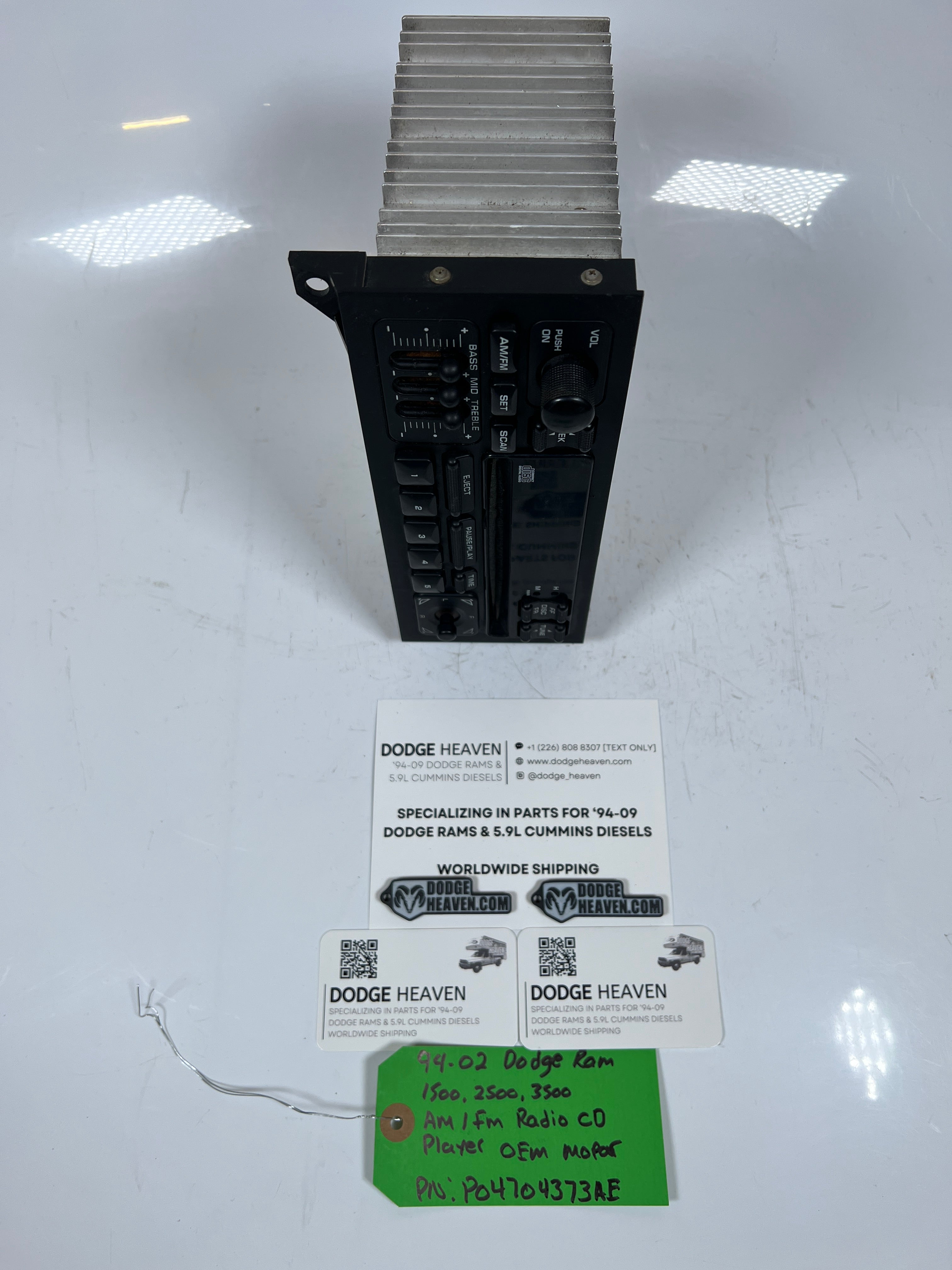 1994-2002 Dodge Ram AM / FM Radio CD Player