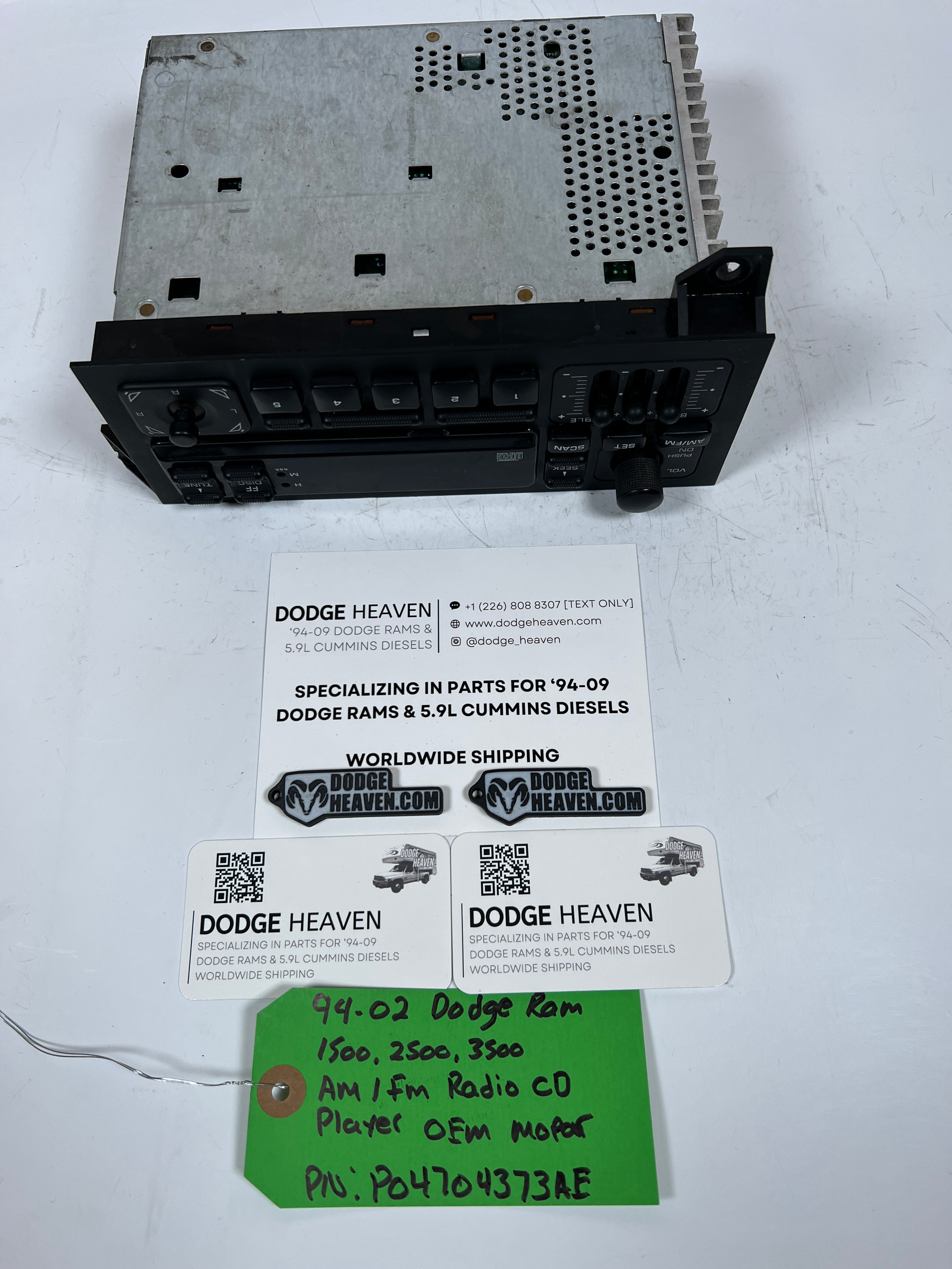 1994-2002 Dodge Ram AM / FM Radio CD Player