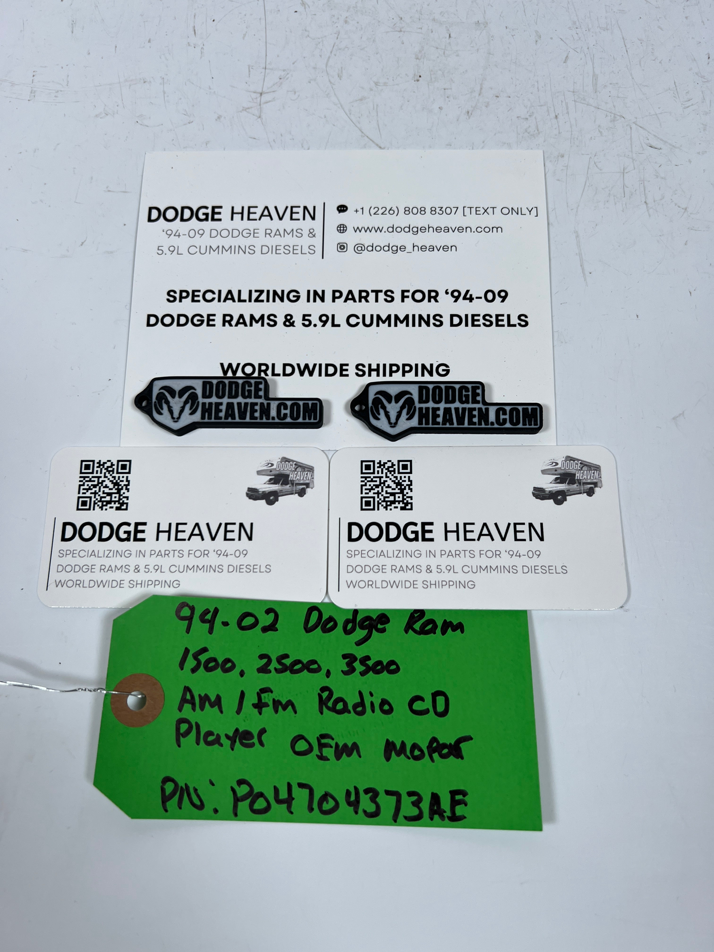 1994-2002 Dodge Ram AM / FM Radio CD Player