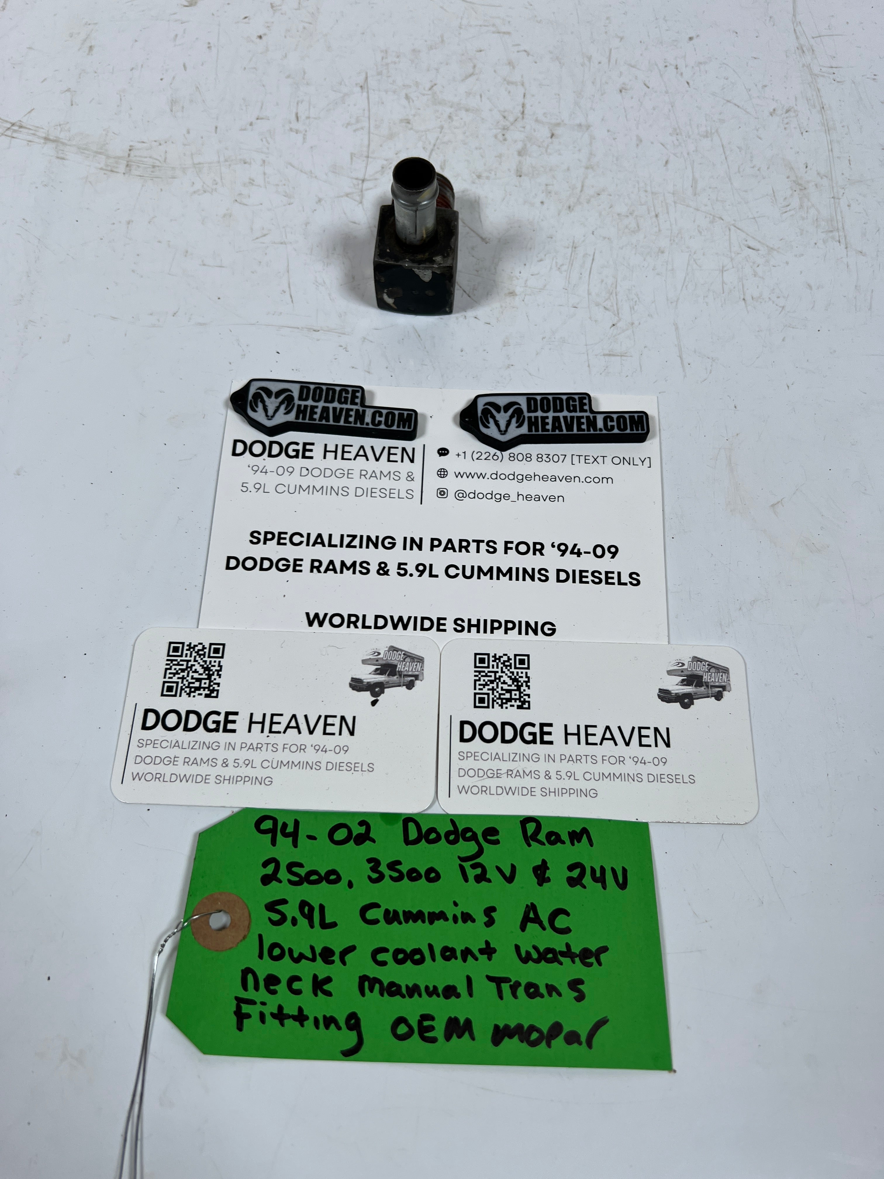 1994-2002 Dodge Ram 12V & 24V 5.9L Cummins AC Bracket Manual Trans Fitting