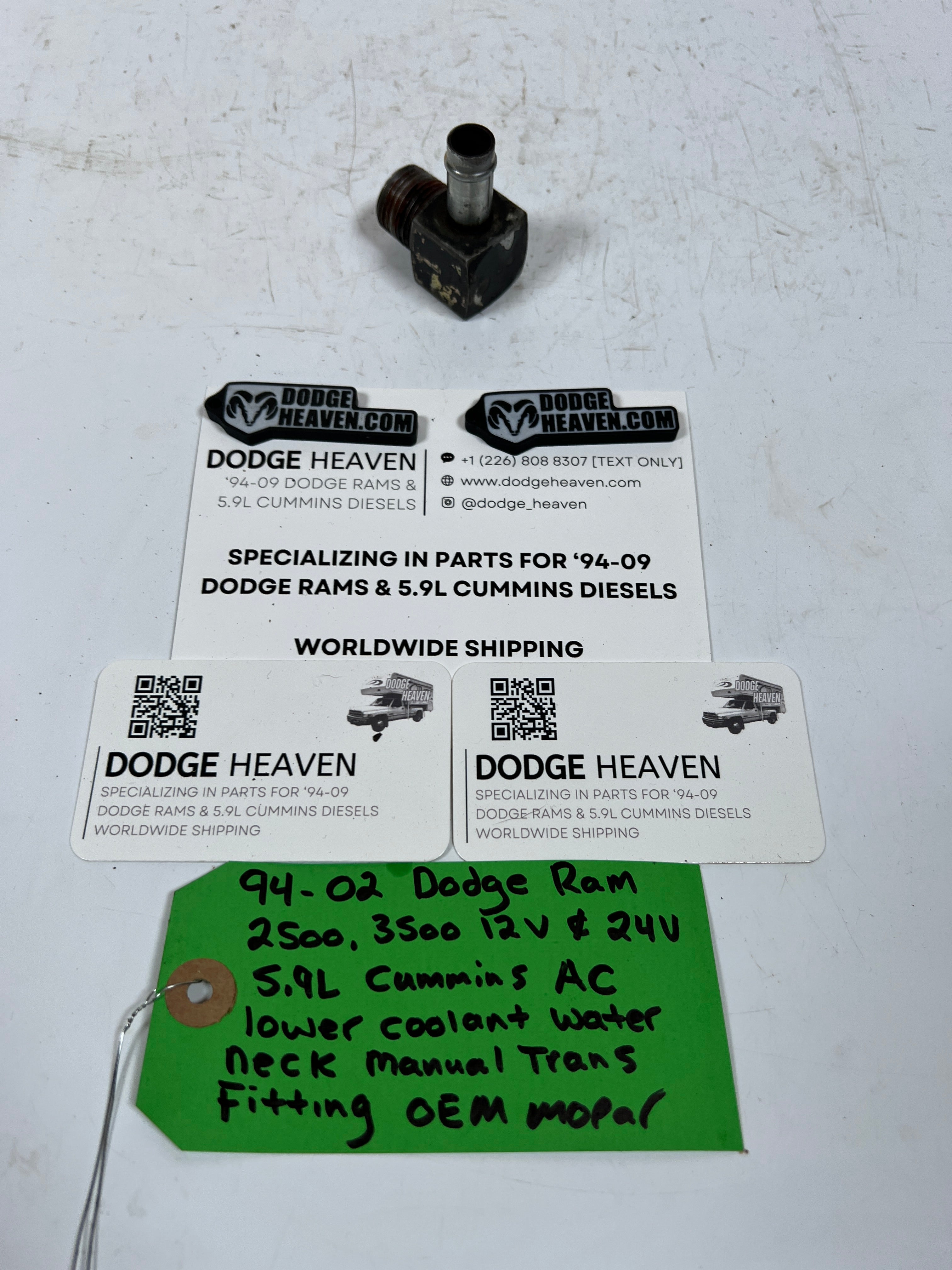 1994-2002 Dodge Ram 12V & 24V 5.9L Cummins AC Bracket Manual Trans Fitting