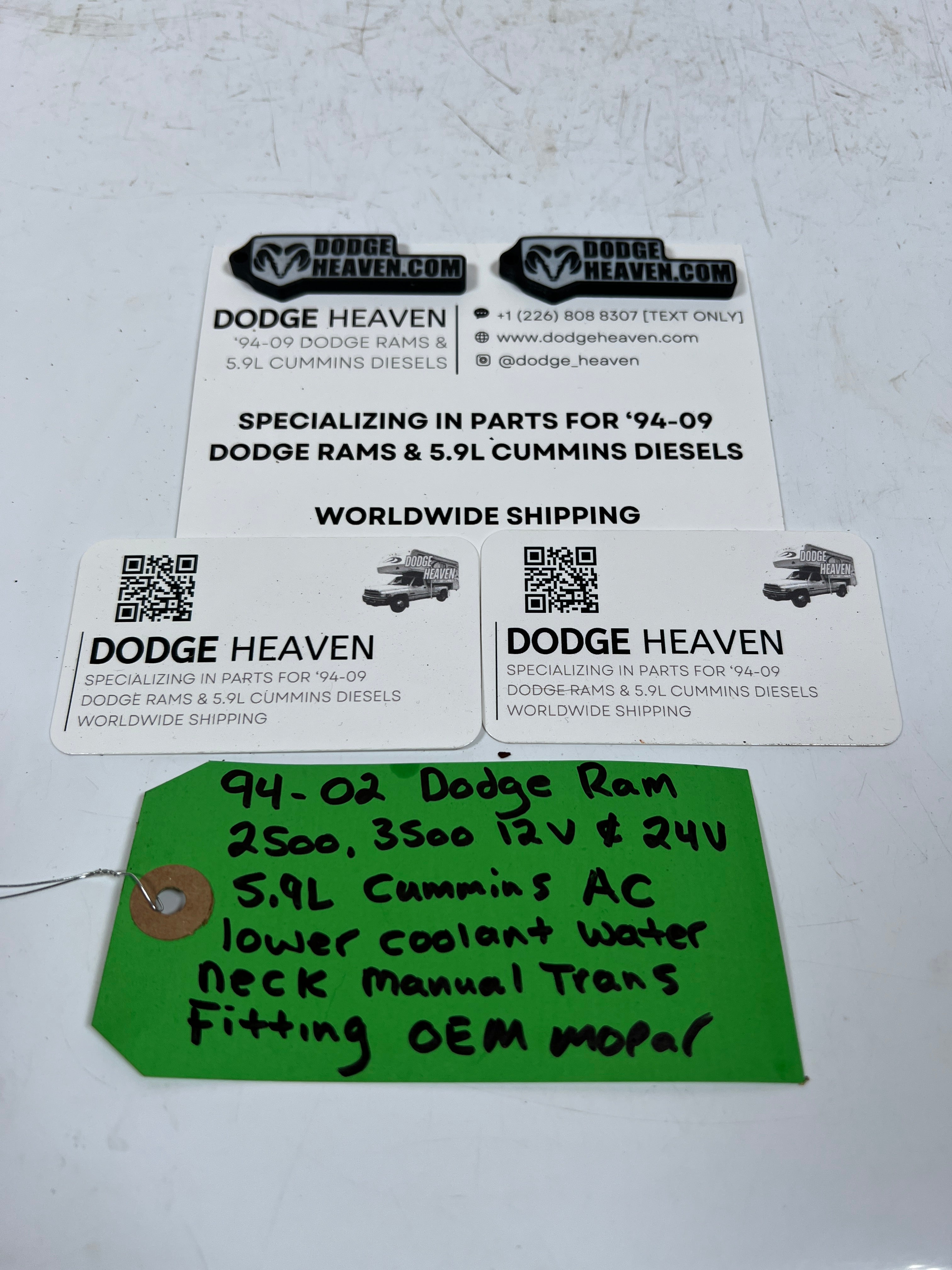 1994-2002 Dodge Ram 12V & 24V 5.9L Cummins AC Bracket Manual Trans Fitting