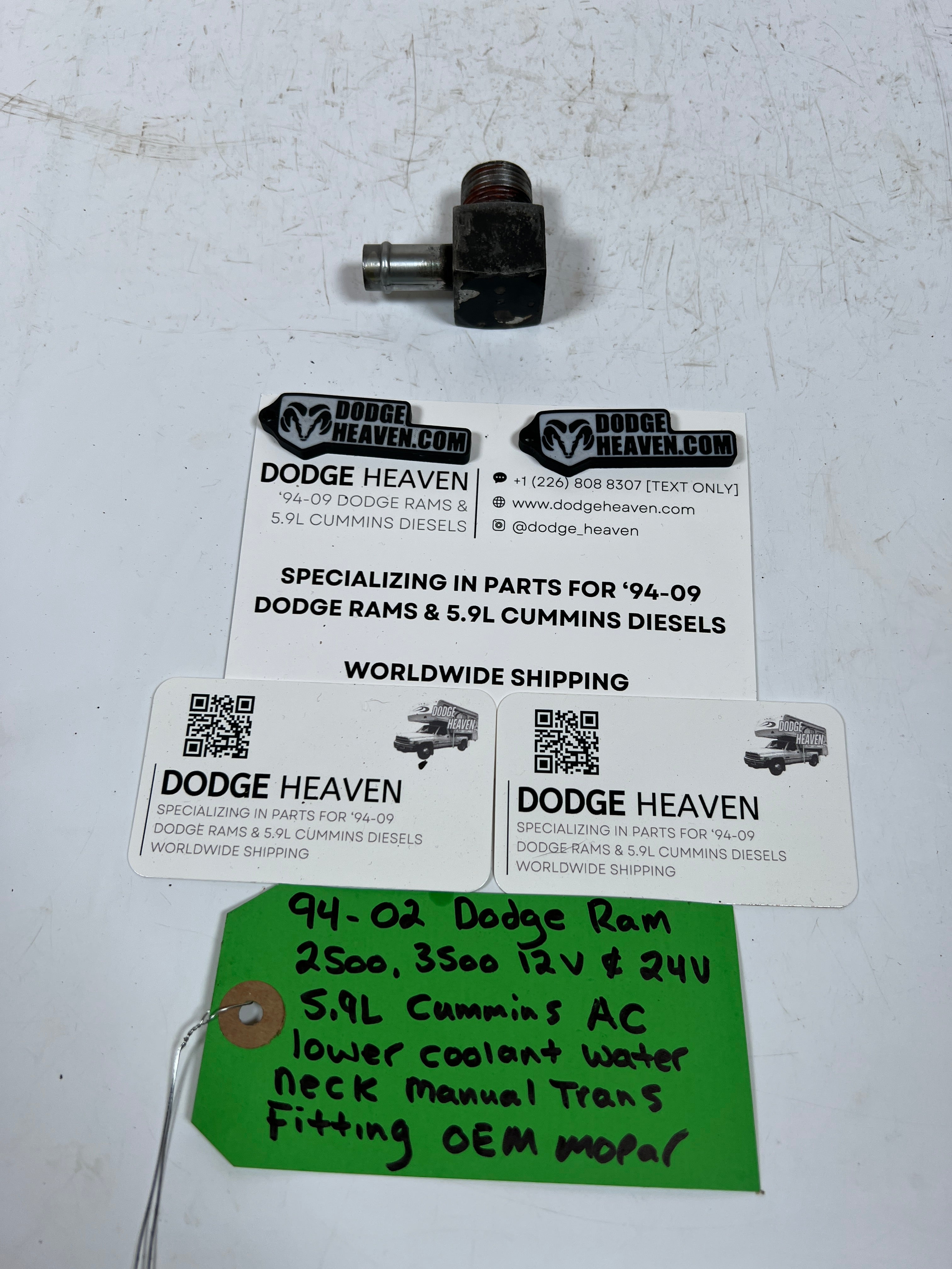 1994-2002 Dodge Ram 12V & 24V 5.9L Cummins AC Bracket Manual Trans Fitting