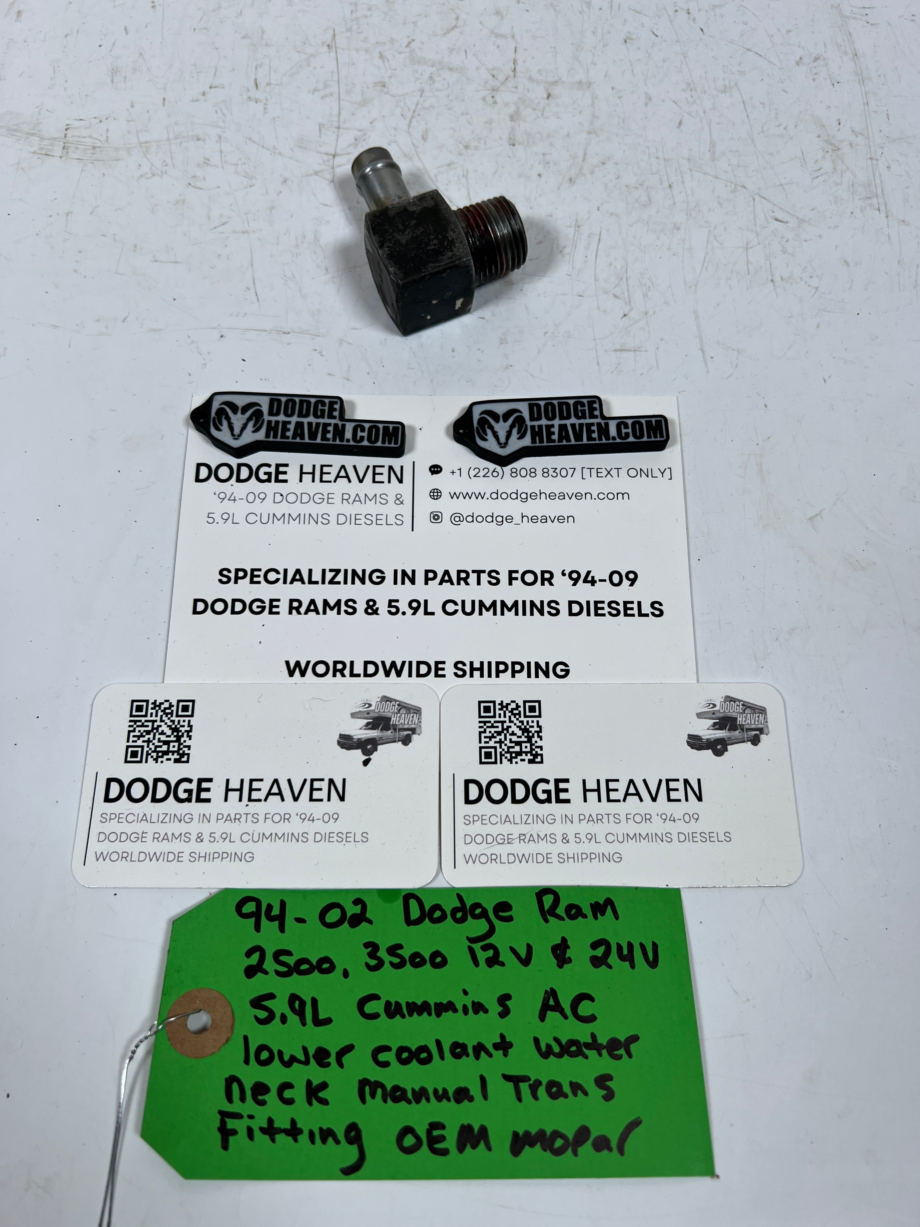 1994-2002 Dodge Ram 12V & 24V 5.9L Cummins AC Bracket Manual Trans Fitting