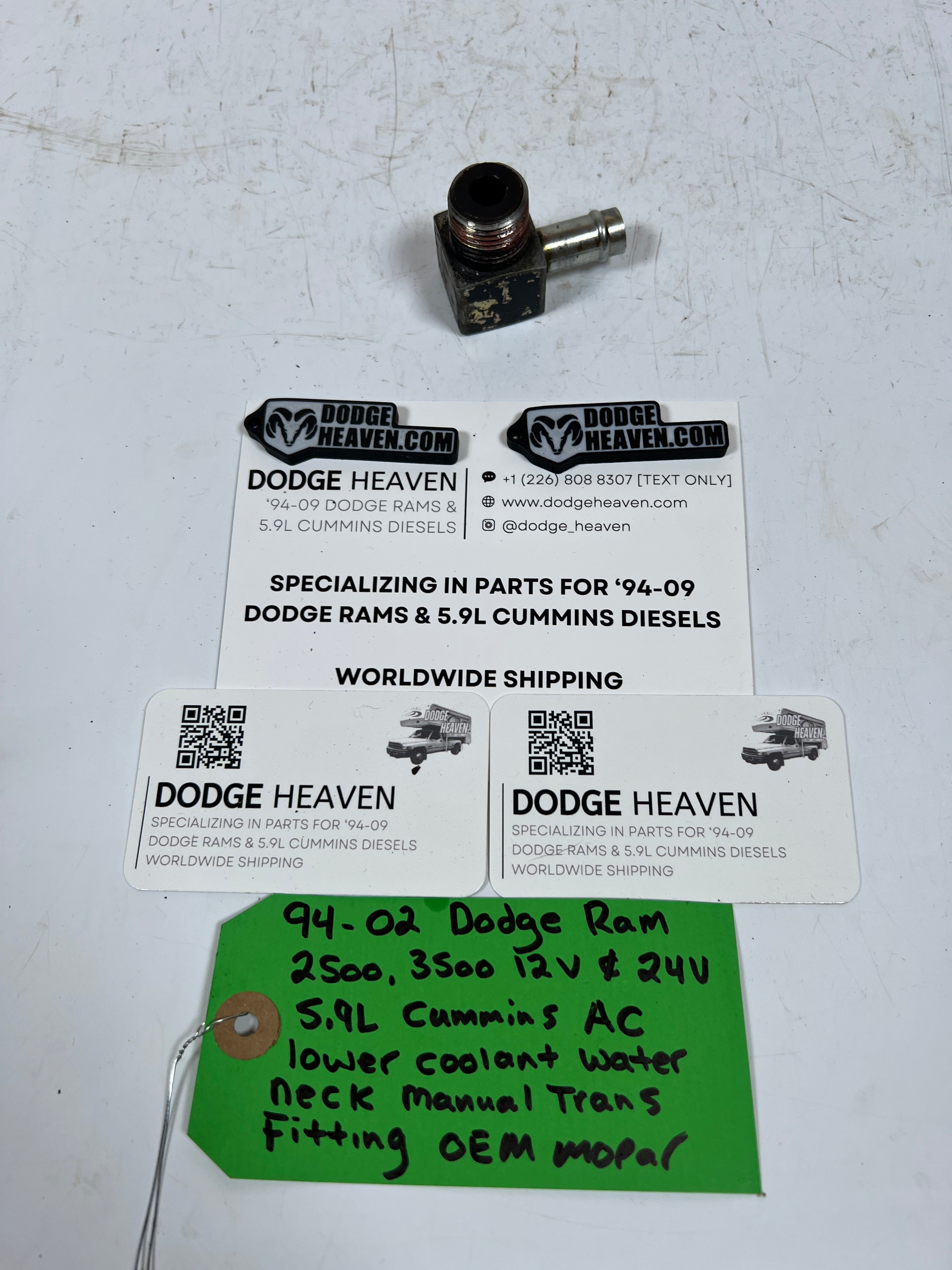 1994-2002 Dodge Ram 12V & 24V 5.9L Cummins AC Bracket Manual Trans Fitting