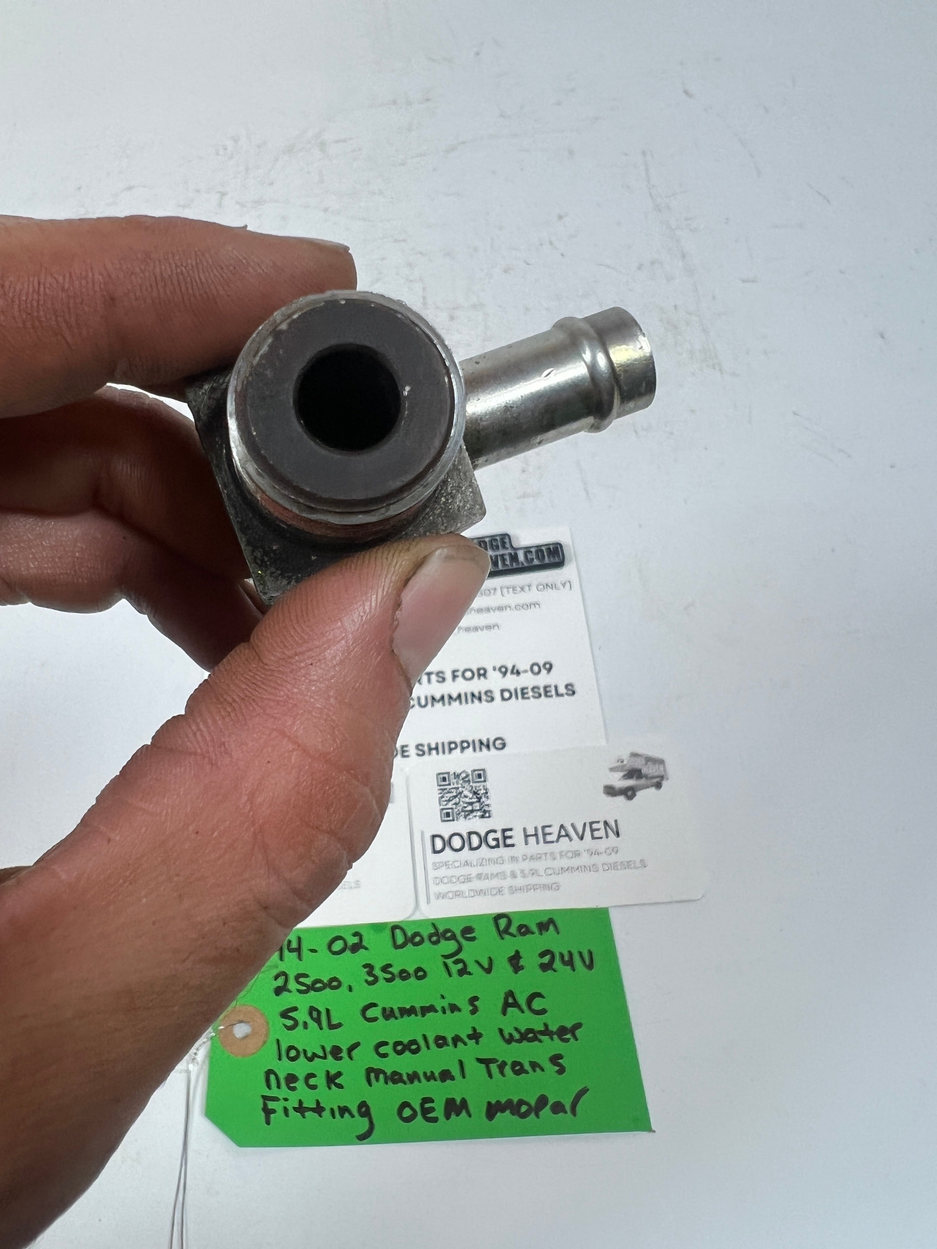 1994-2002 Dodge Ram 12V & 24V 5.9L Cummins AC Bracket Manual Trans Fitting