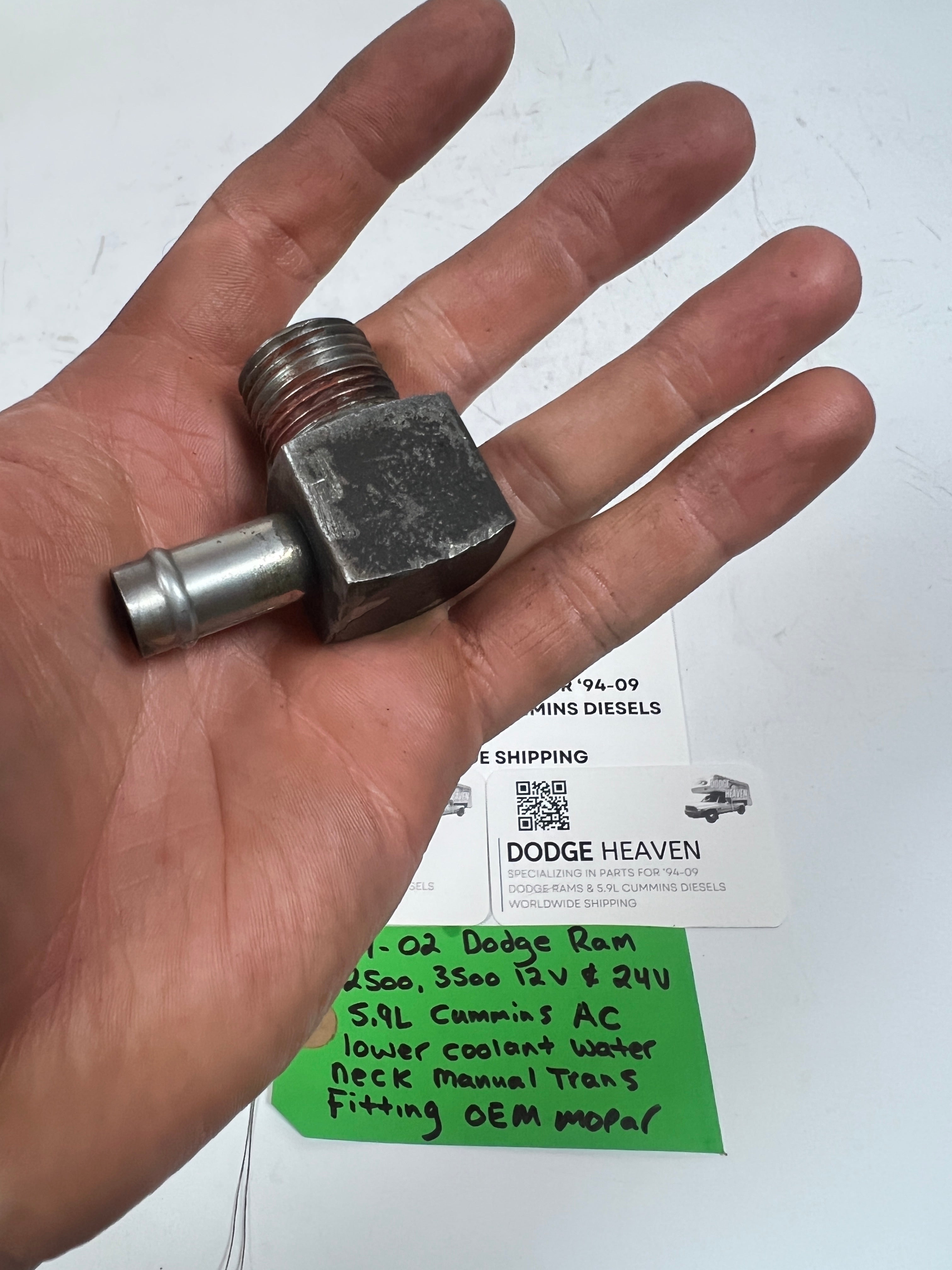 1994-2002 Dodge Ram 12V & 24V 5.9L Cummins AC Bracket Manual Trans Fitting