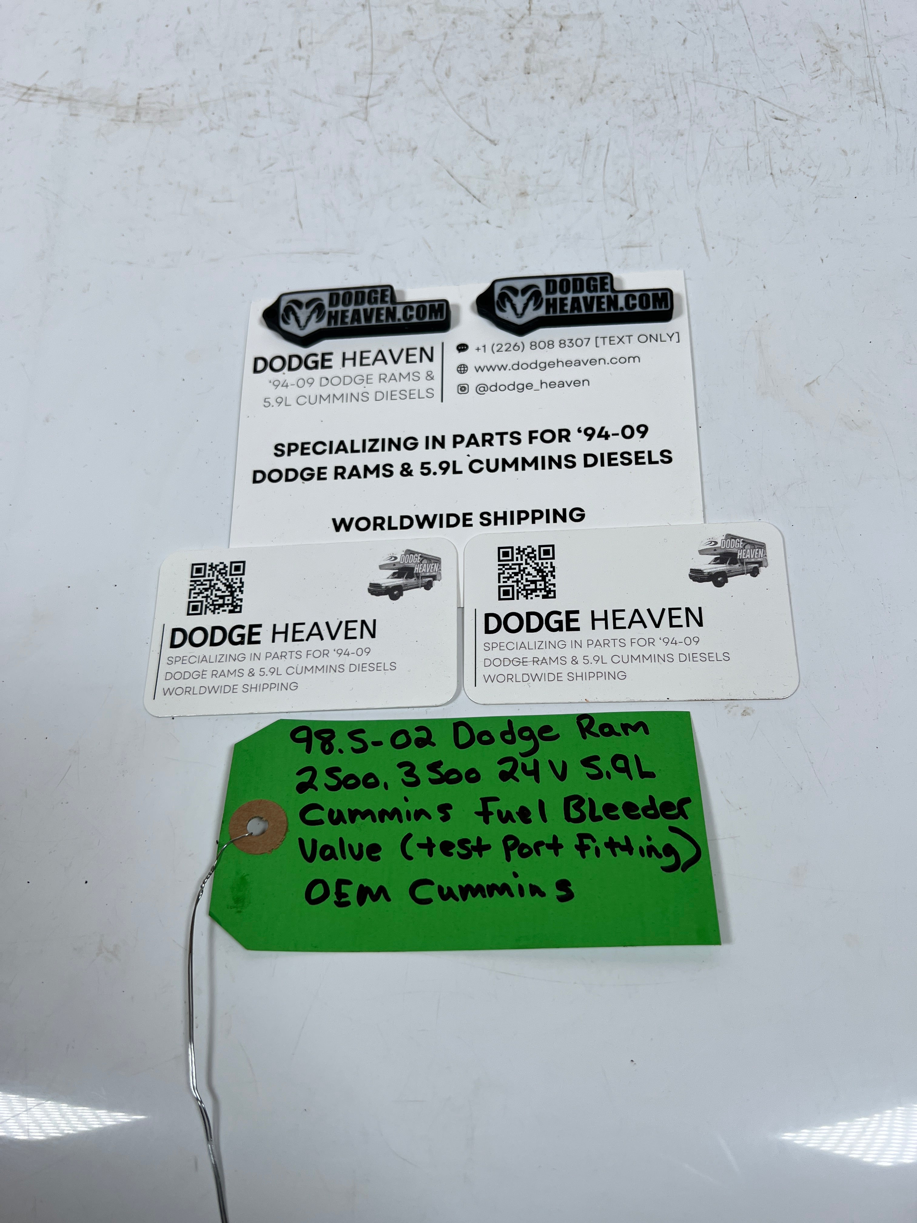 1998.5-2002 Dodge Ram 24 Valve 5.9L Cummins Fuel Bleeder Valve