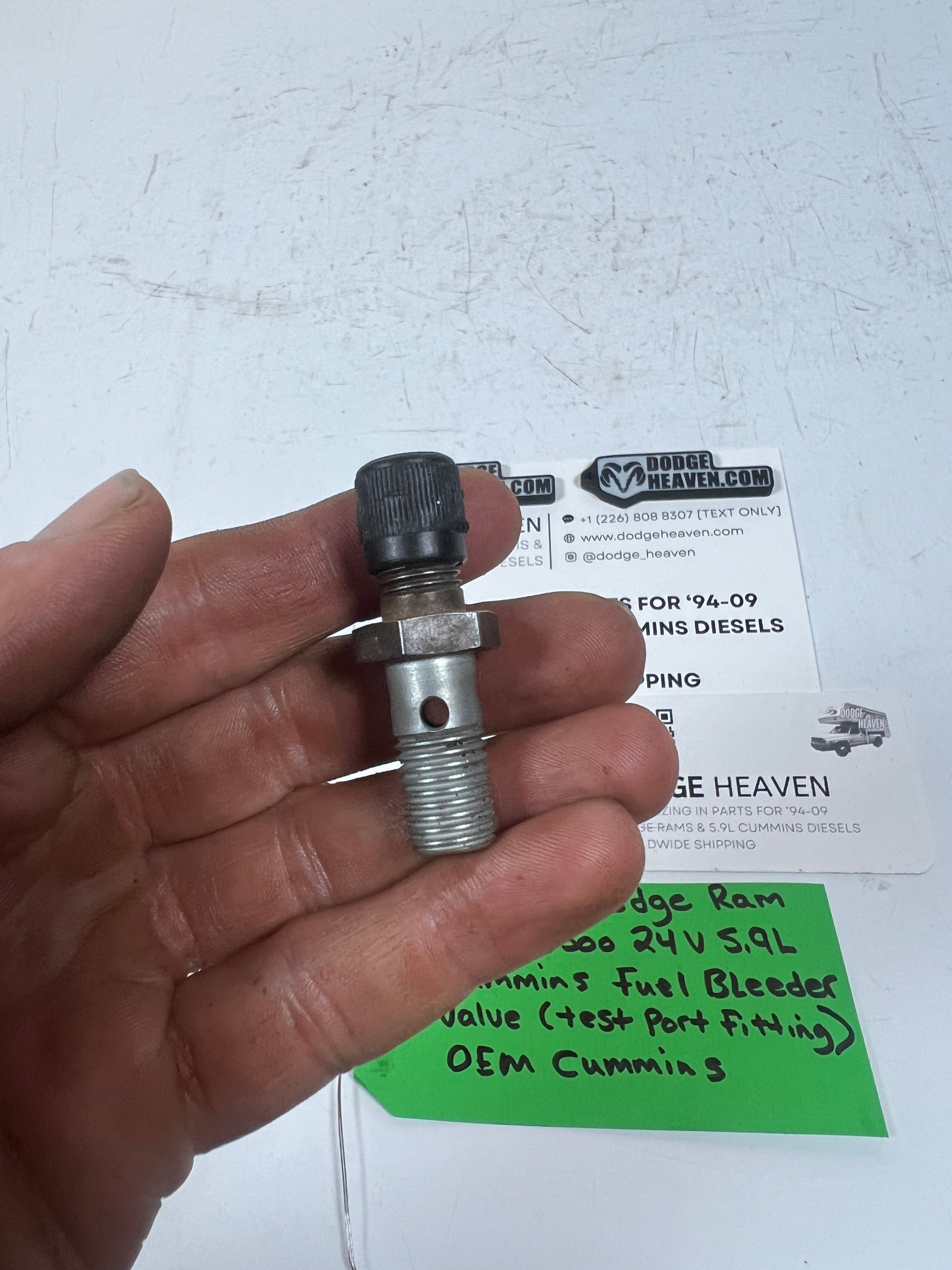 1998.5-2002 Dodge Ram 24 Valve 5.9L Cummins Fuel Bleeder Valve