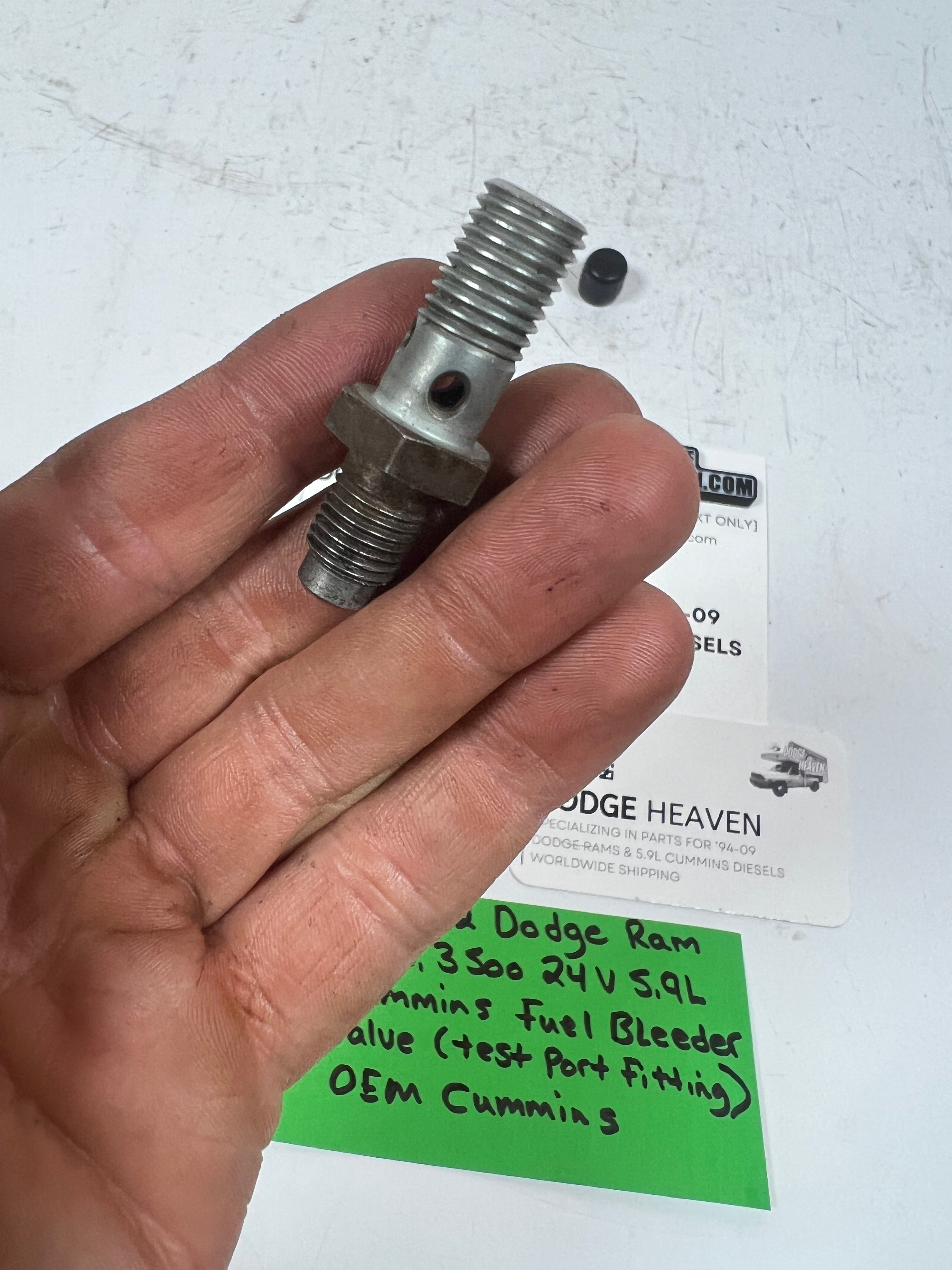 1998.5-2002 Dodge Ram 24 Valve 5.9L Cummins Fuel Bleeder Valve