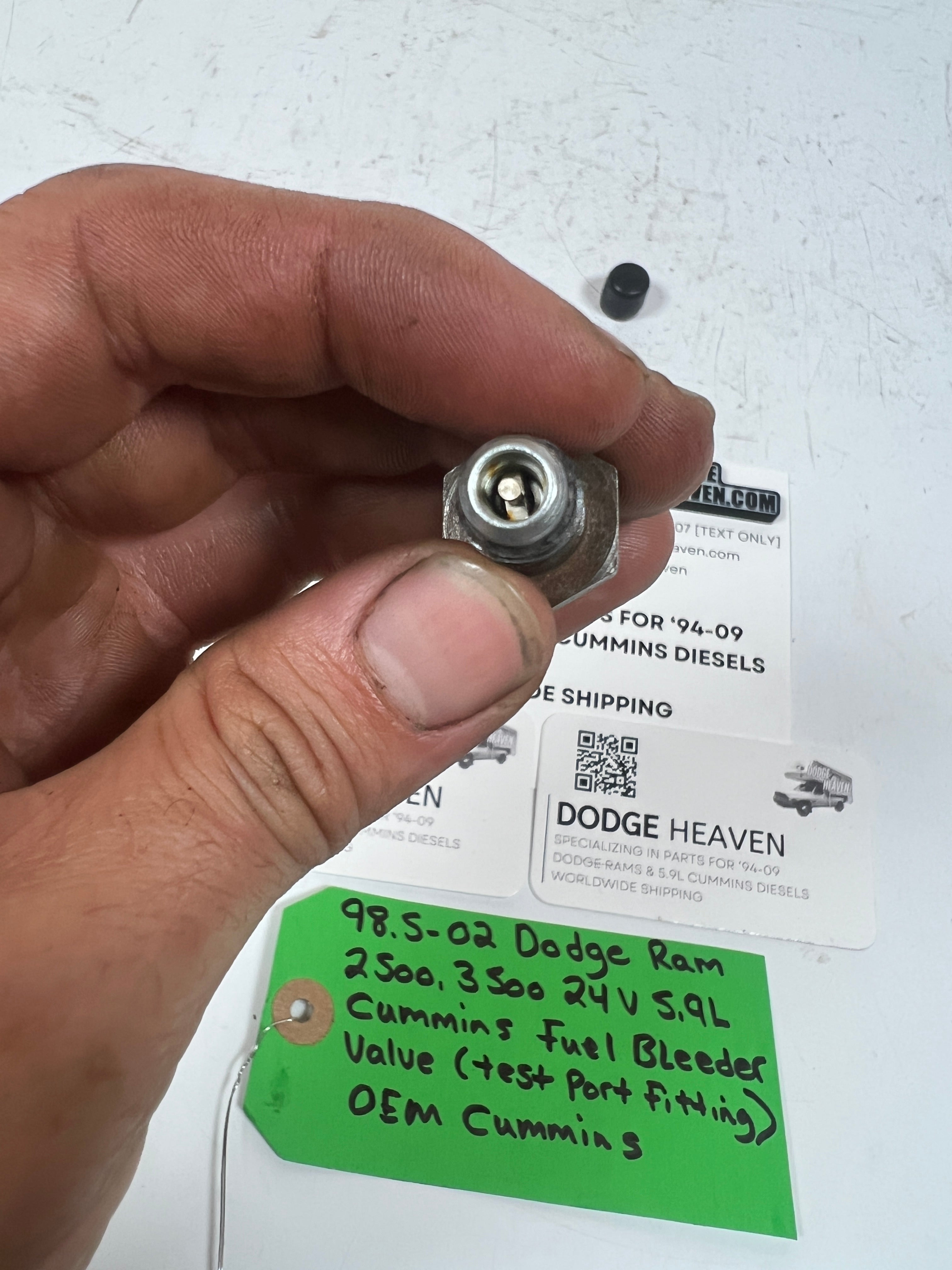 1998.5-2002 Dodge Ram 24 Valve 5.9L Cummins Fuel Bleeder Valve
